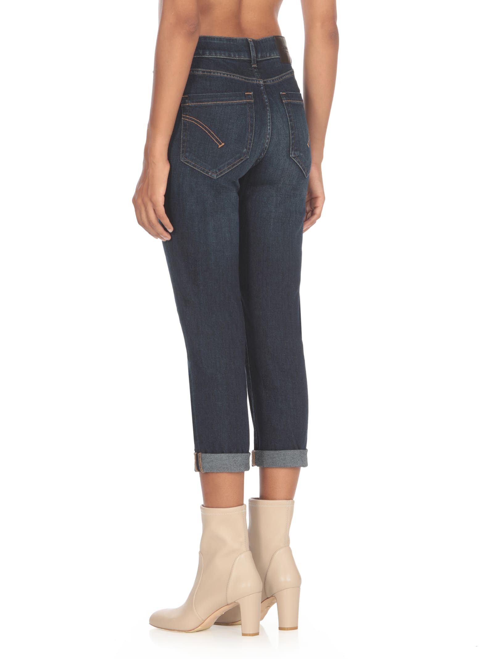 Dondup Women's Koons - Loose Jeans With Jewelled Buttons In Blue