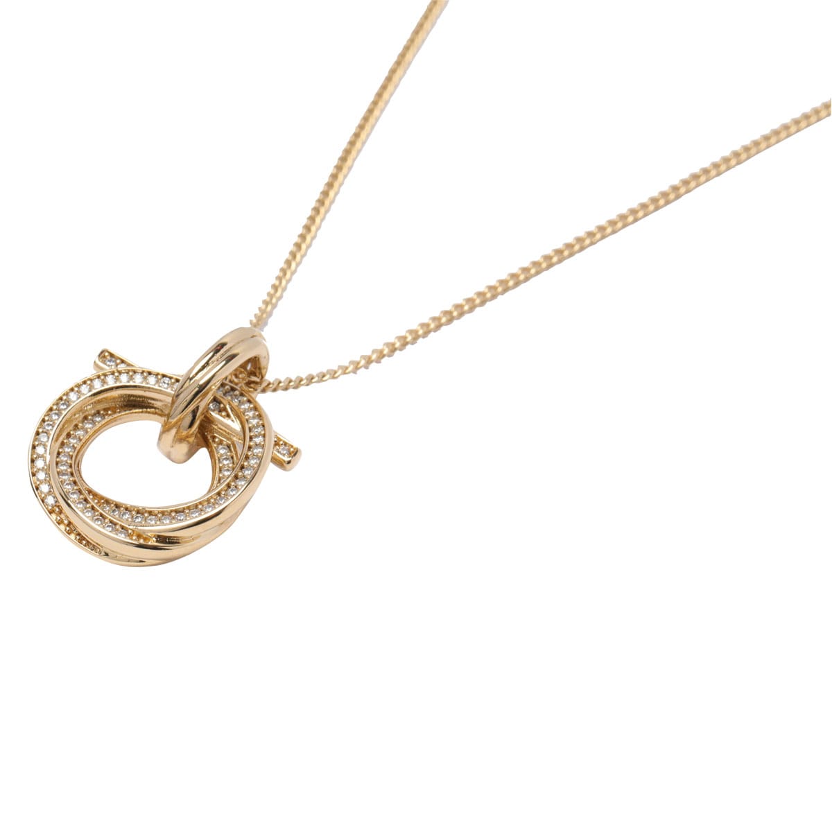 Shop Ferragamo Gancini Necklace In Golden