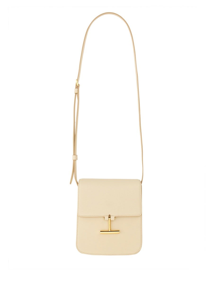 Shop Tom Ford Tara Mini Shoulder Bag In Ivory