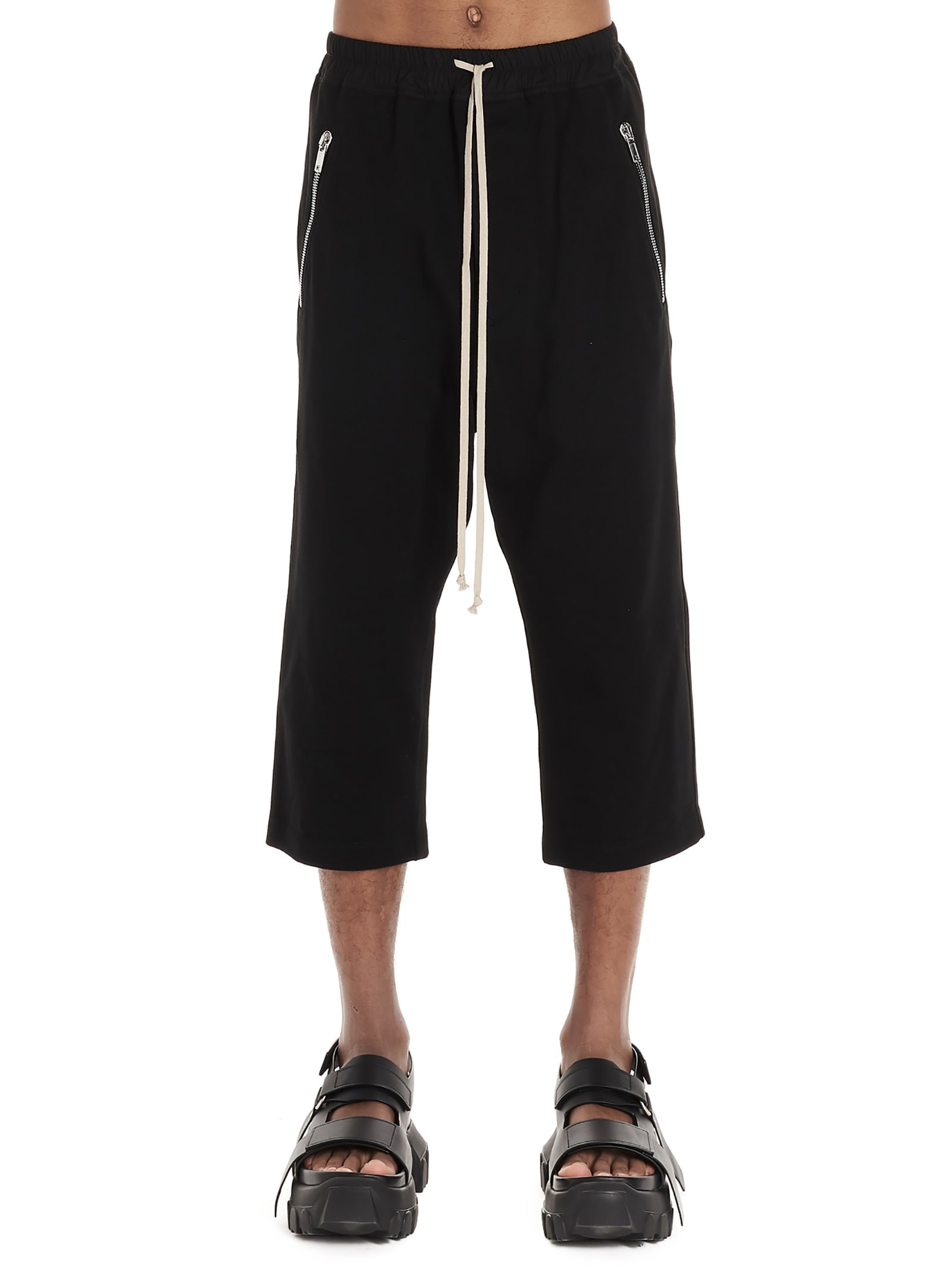 RICK OWENS TECTUAL CROPPED DRAWSTRING trousers,11220323