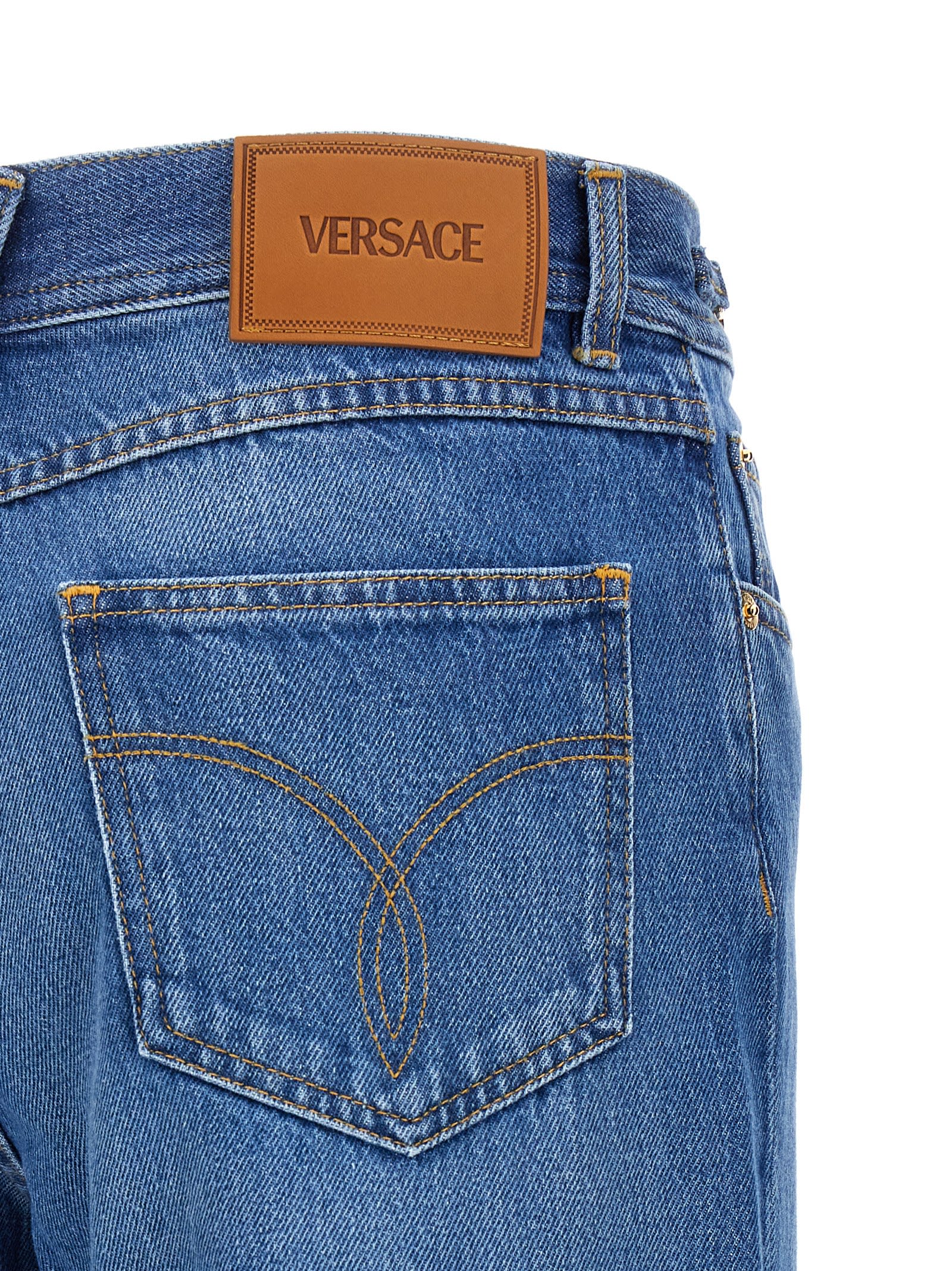 Shop Versace Flared Jeans