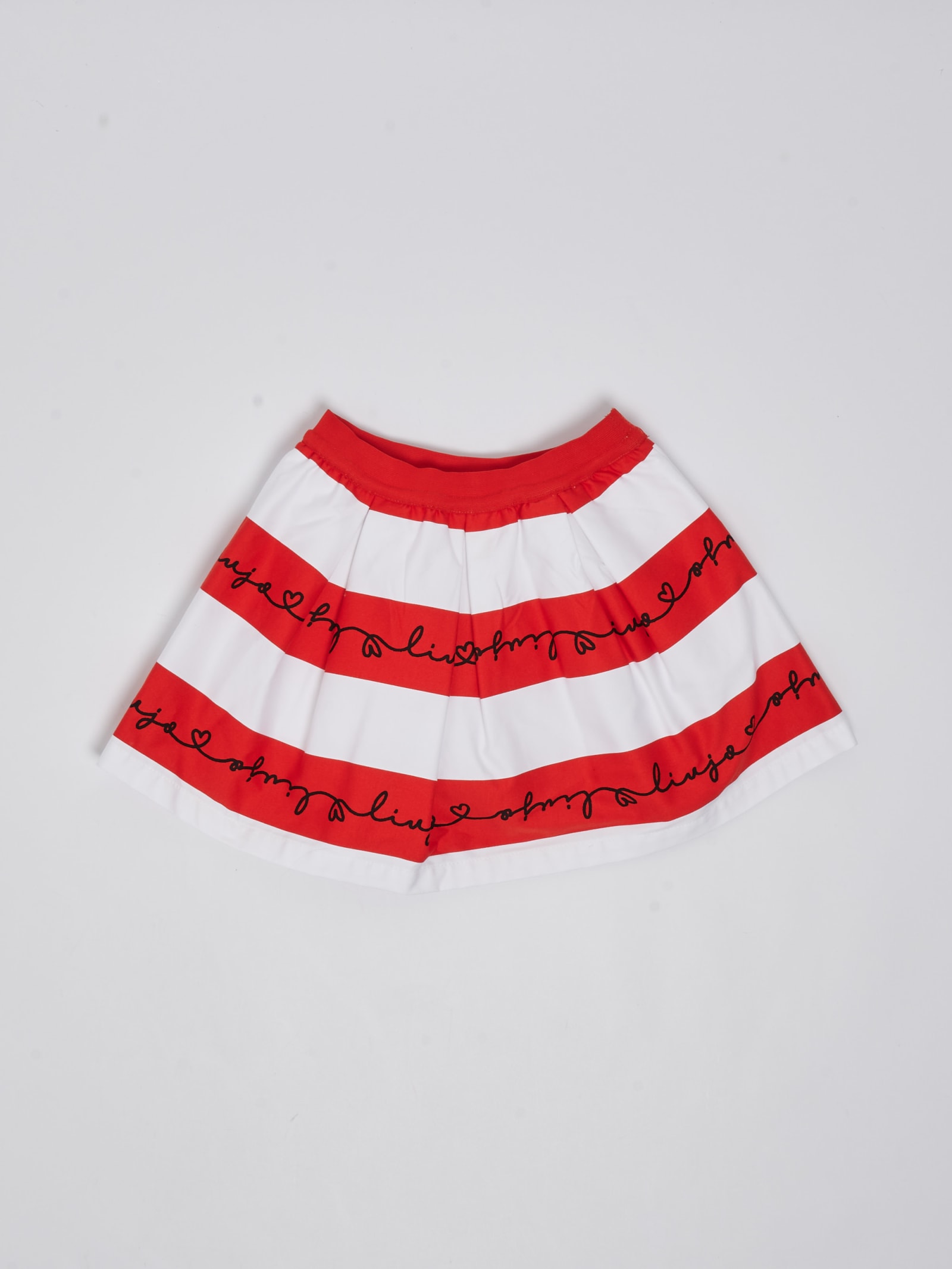 Shop Liu •jo Skirt Skirt In Bianco-rosso