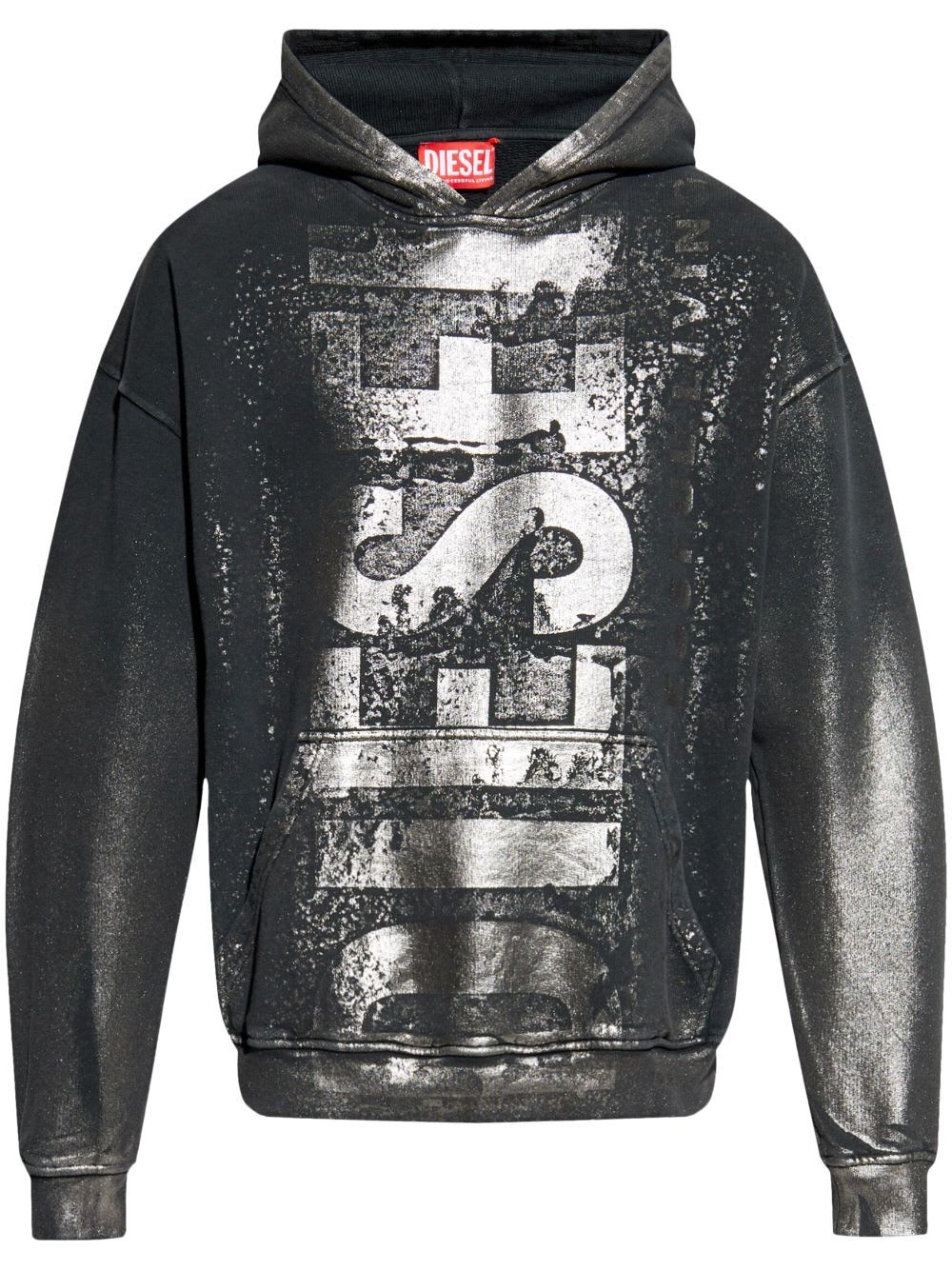 Shop Diesel Boxt Hoodies In Black