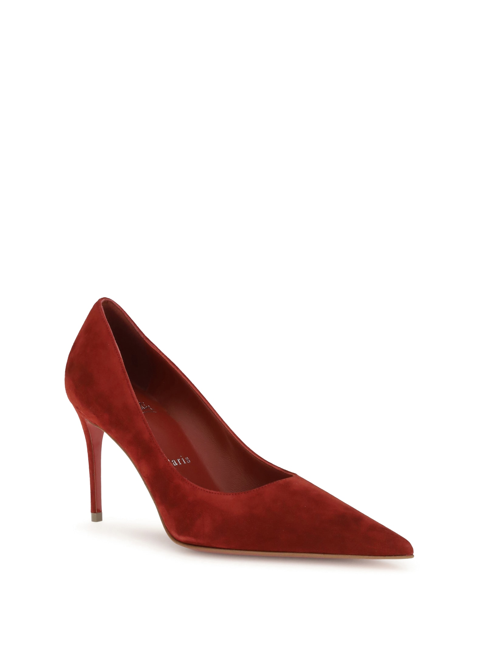 Christian Louboutin Women Velvet Kate Pumps In Red