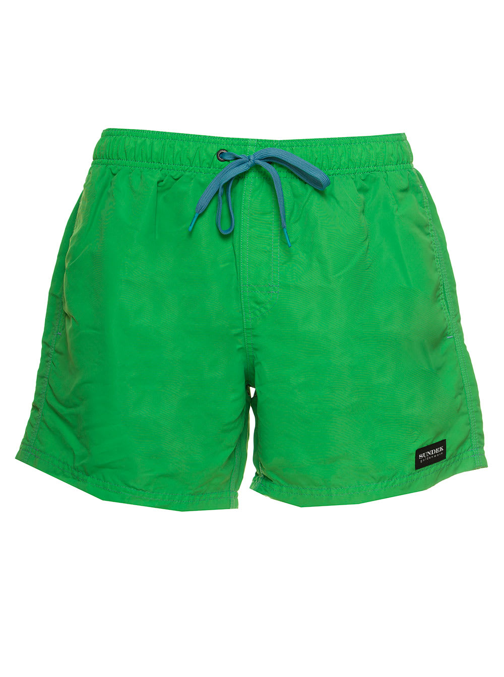 Sundek Mens Green Nylon Beach Shorts