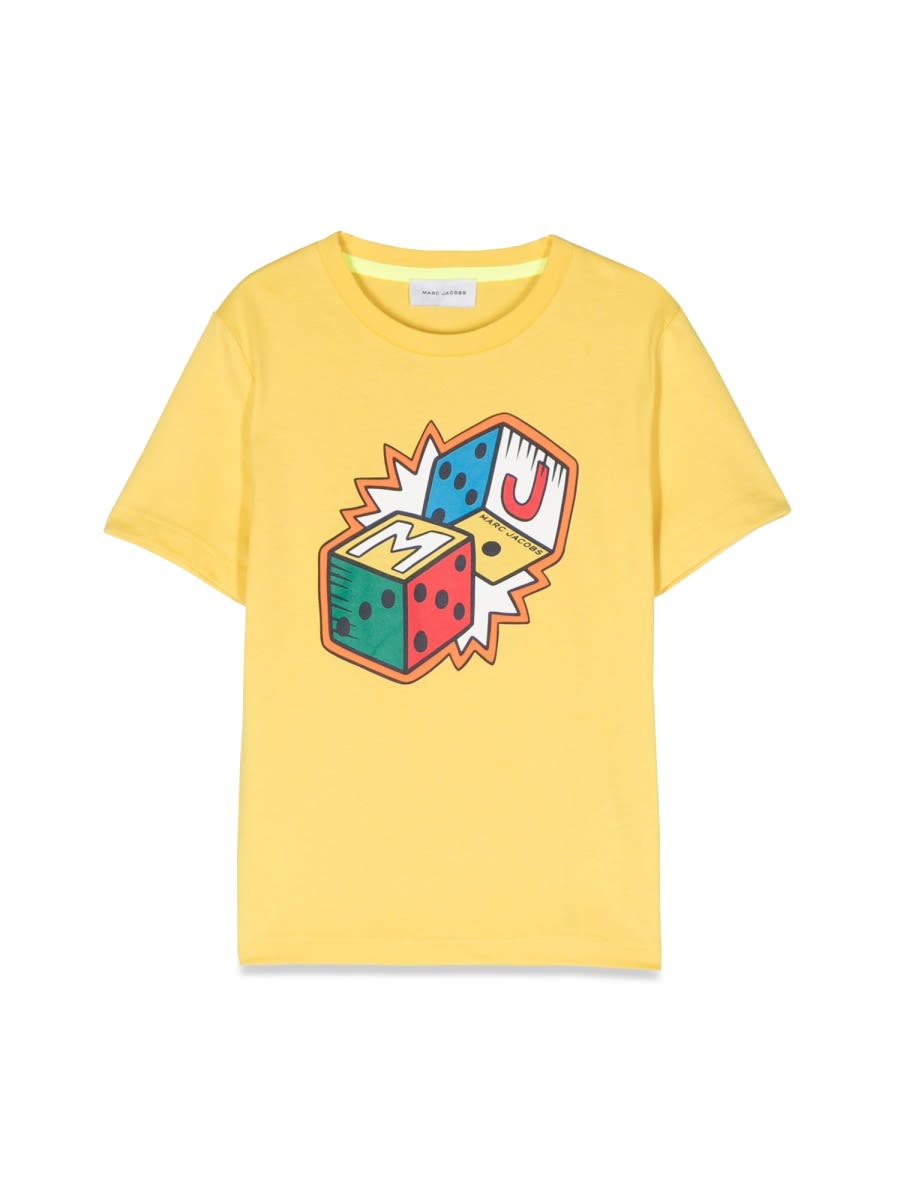 Little Marc Jacobs Kids' T-shirt Mc Dice In Yellow