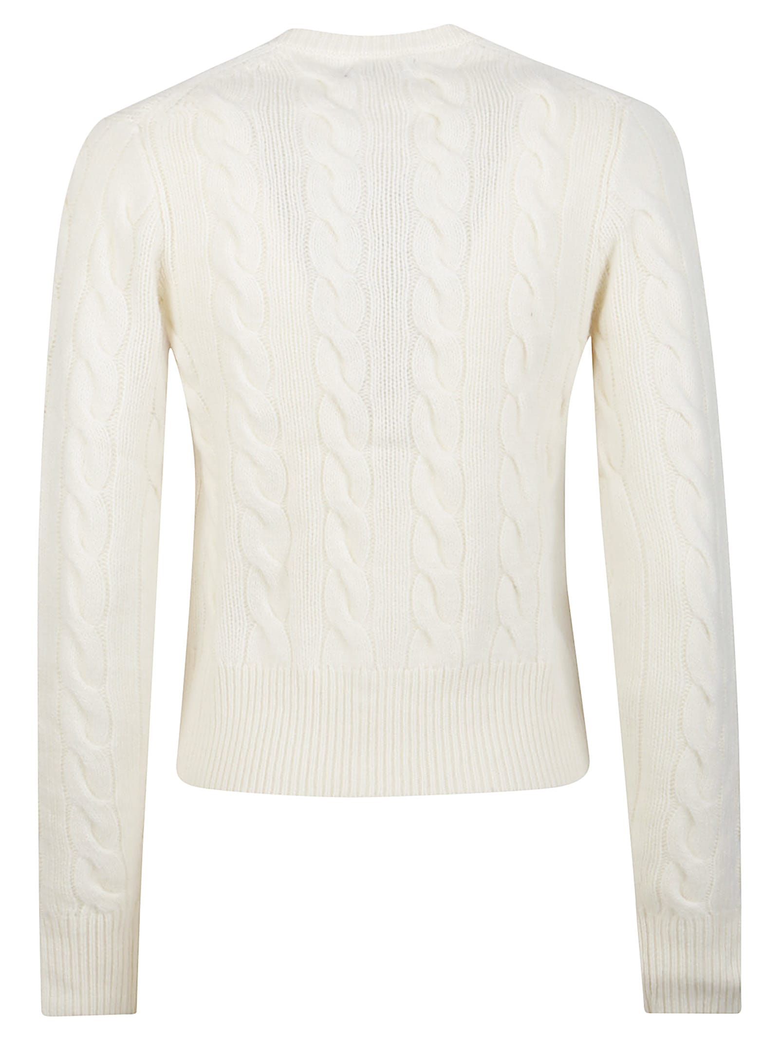 Polo Ralph Lauren Logo Contrast Knit Cardigan In Neutral
