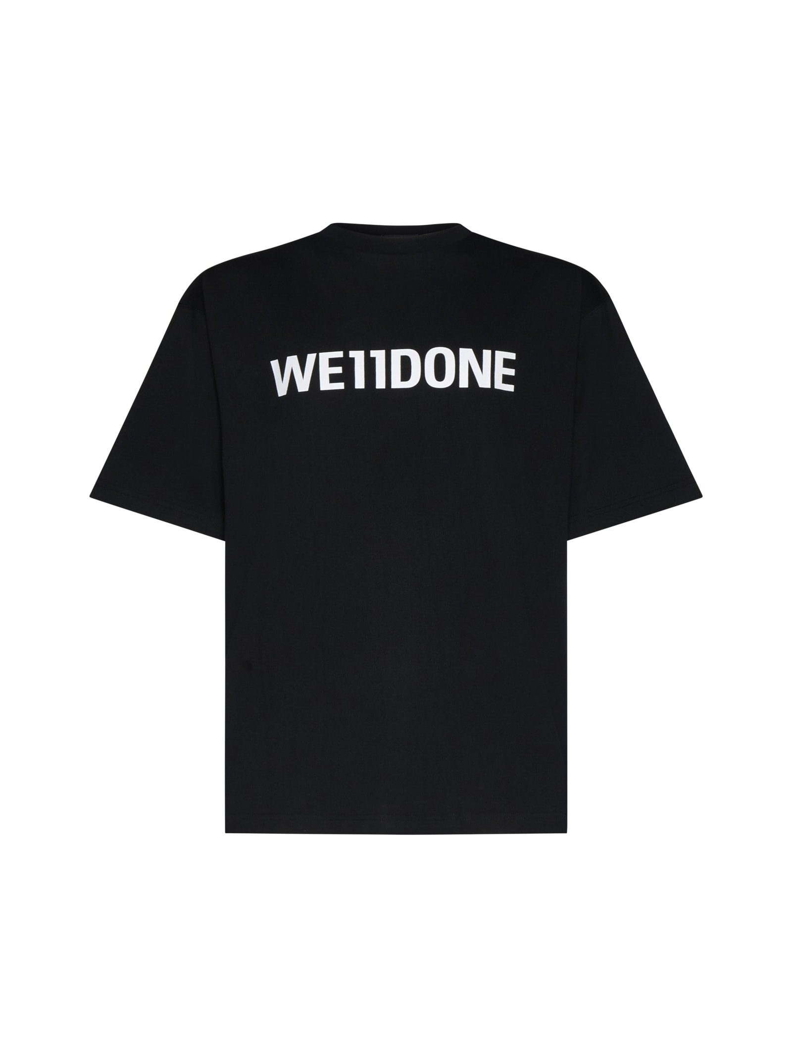 We11 Done Black Large Basic T-shirt In Black