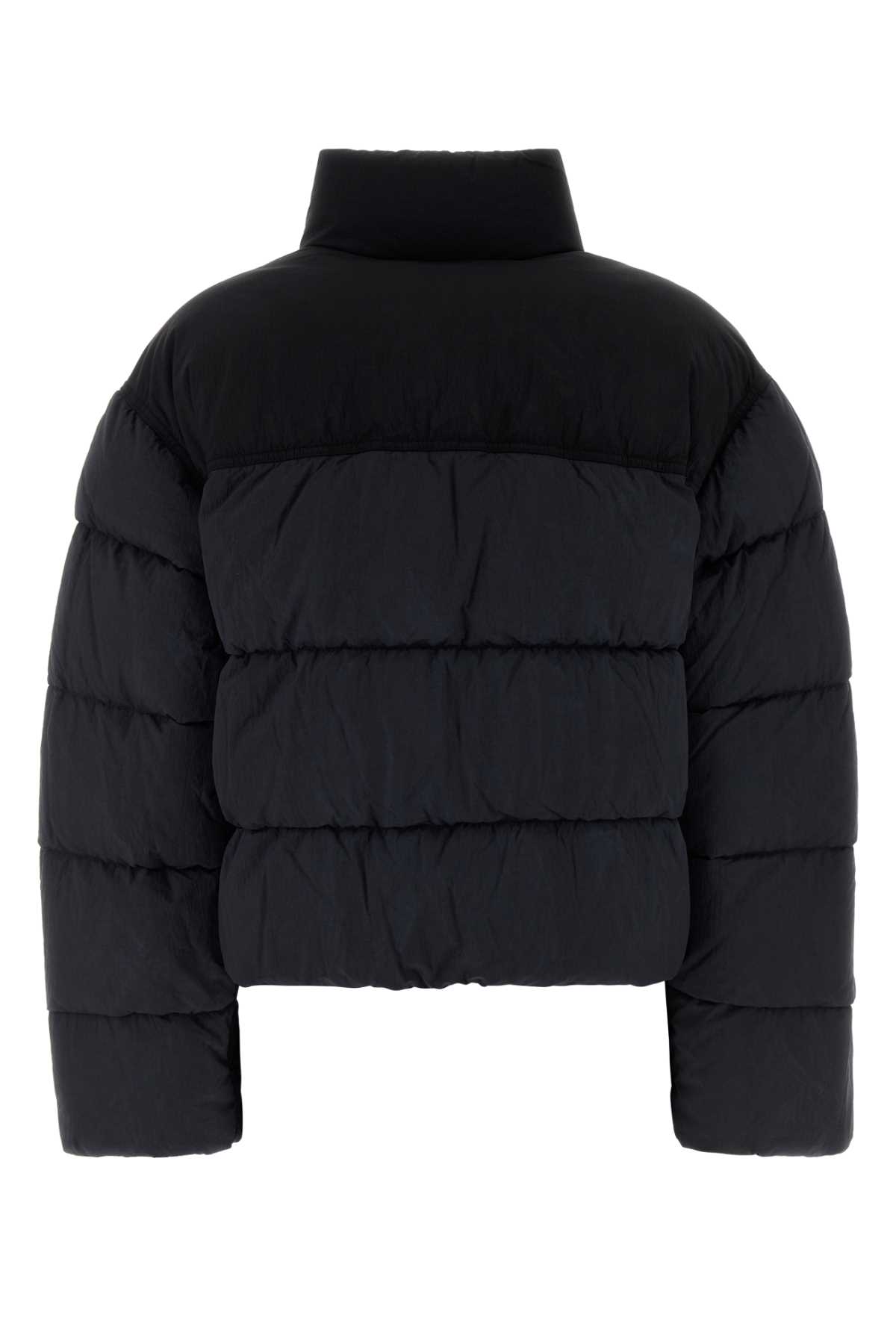 Alexander Wang Black Nylon Down Jacket In Blue