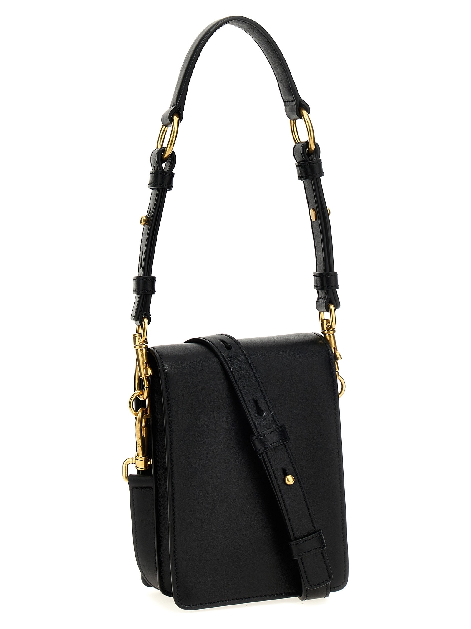 Shop Tod's T Timeless Smartphone Crossbody Case In Black