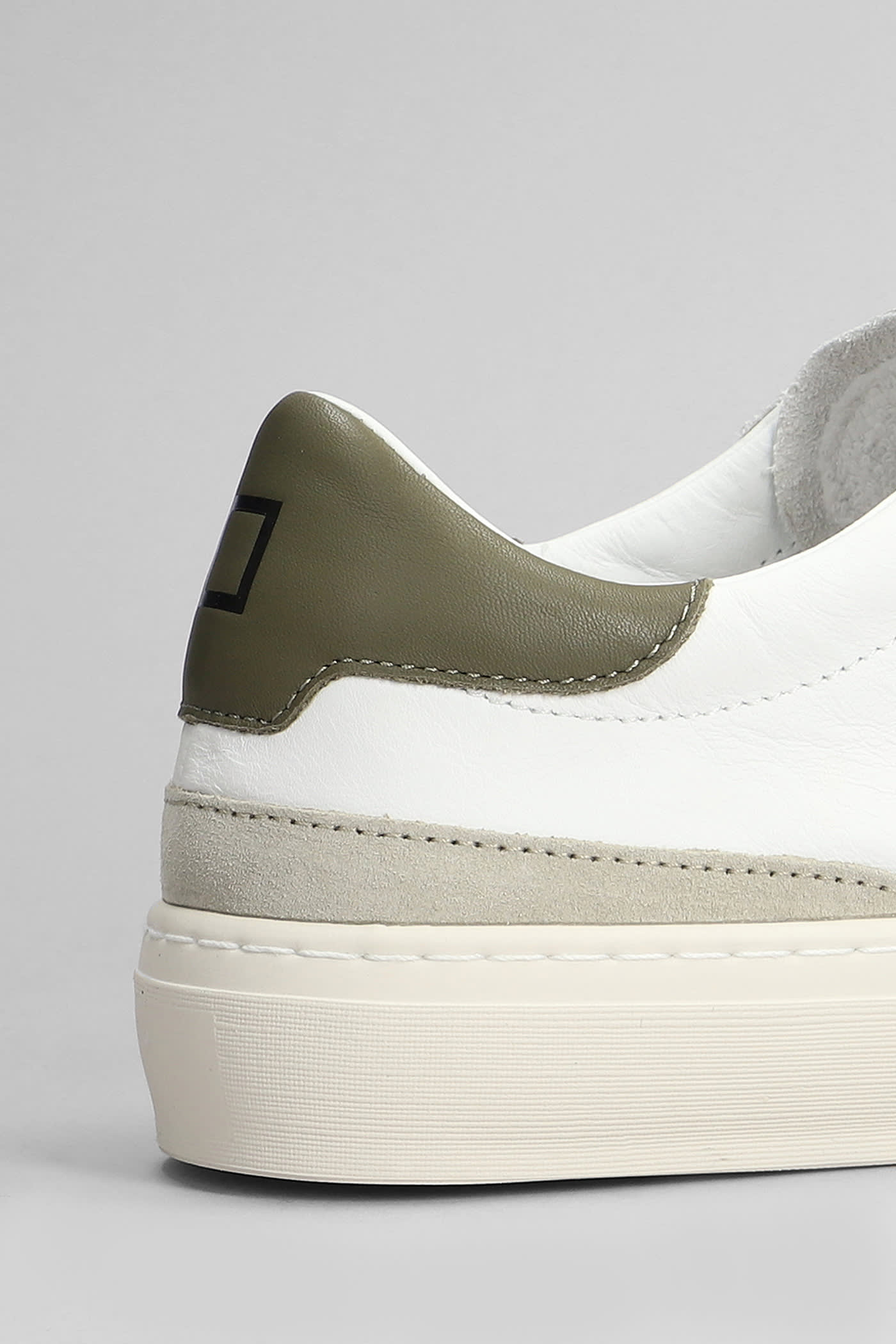 Shop Date Sonica Sneakers In White Leather