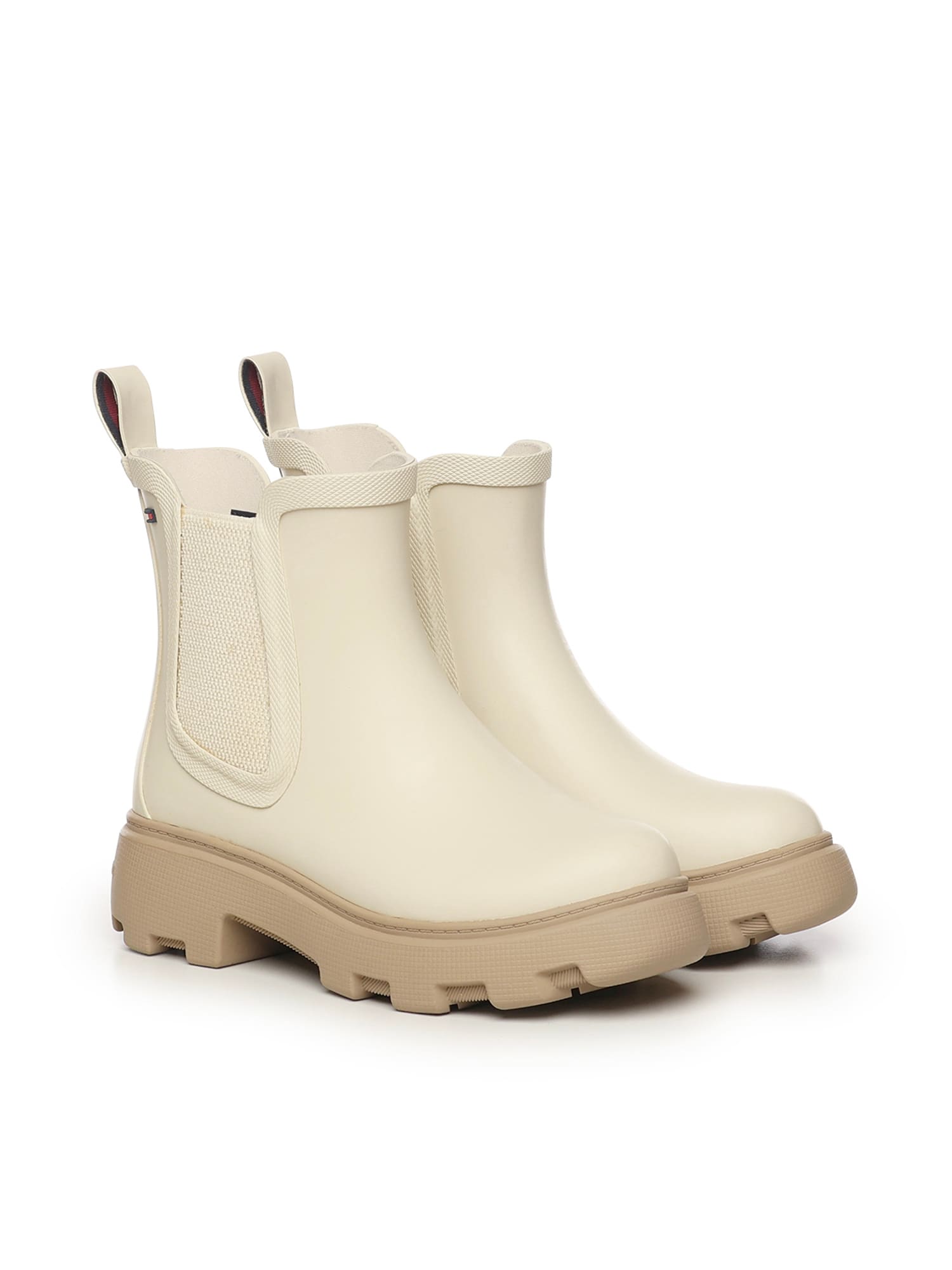 Tommy Hilfiger Rubber Rain Boots In Gray