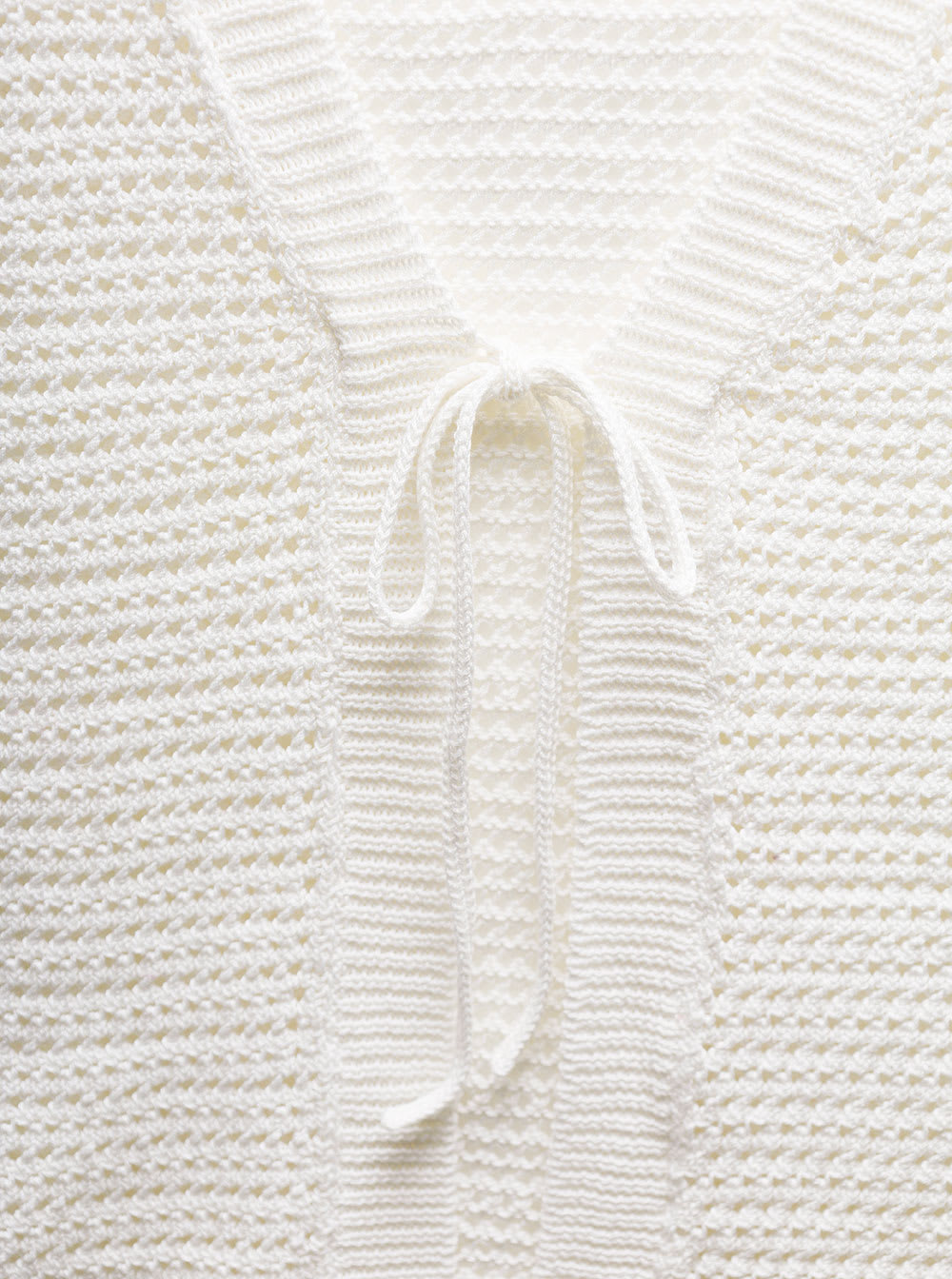 Shop Apc Maggie White Short-sleeve Cardigan In Crochet Woman