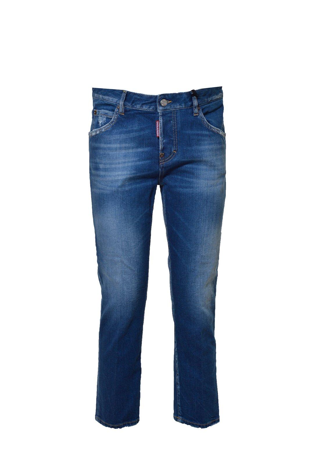 Shop Dsquared2 Cool Girl Cropped Jeans In Denim