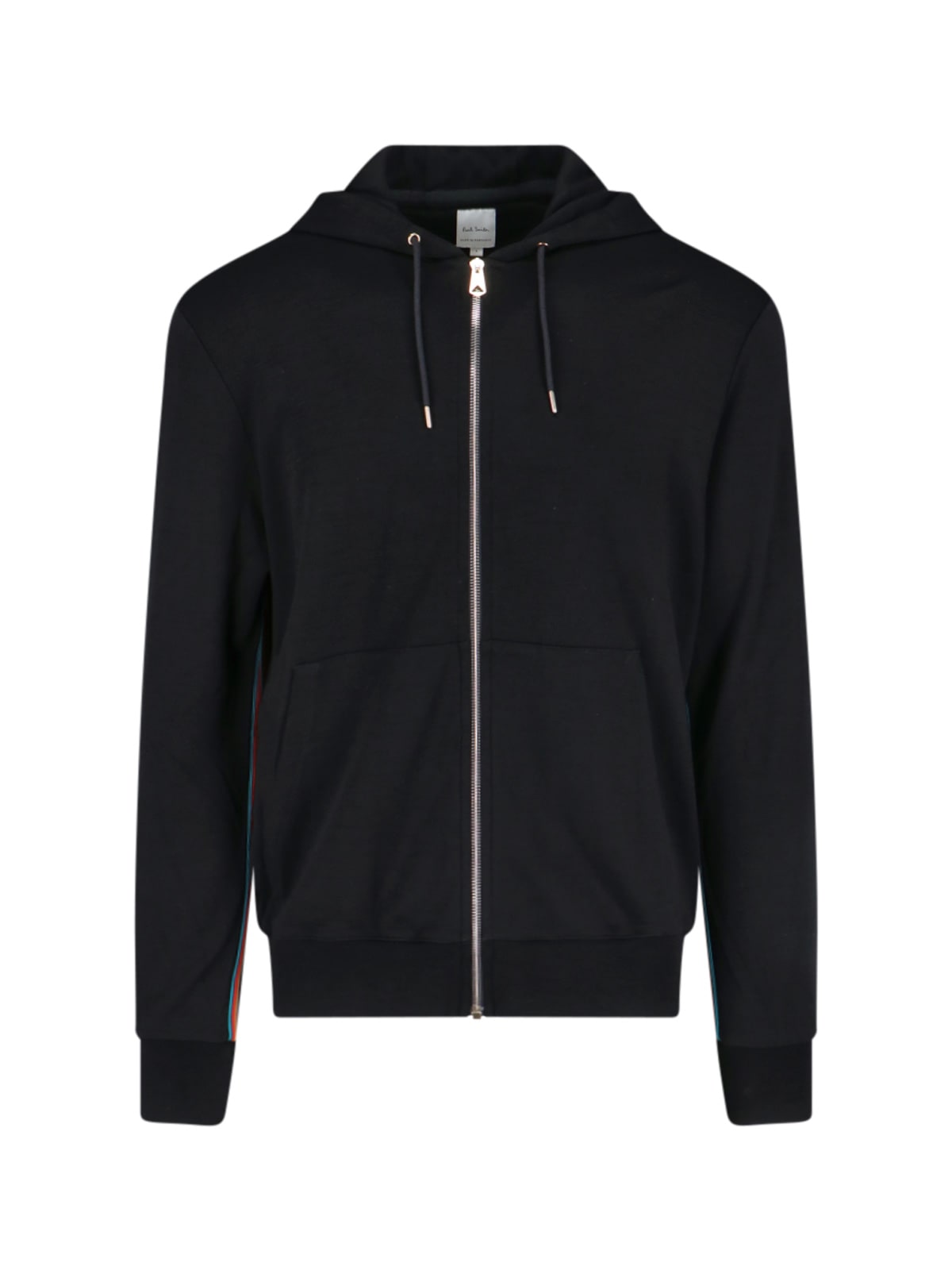 Shop Paul Smith Signature Stripe Zip Sweatshirt In Black