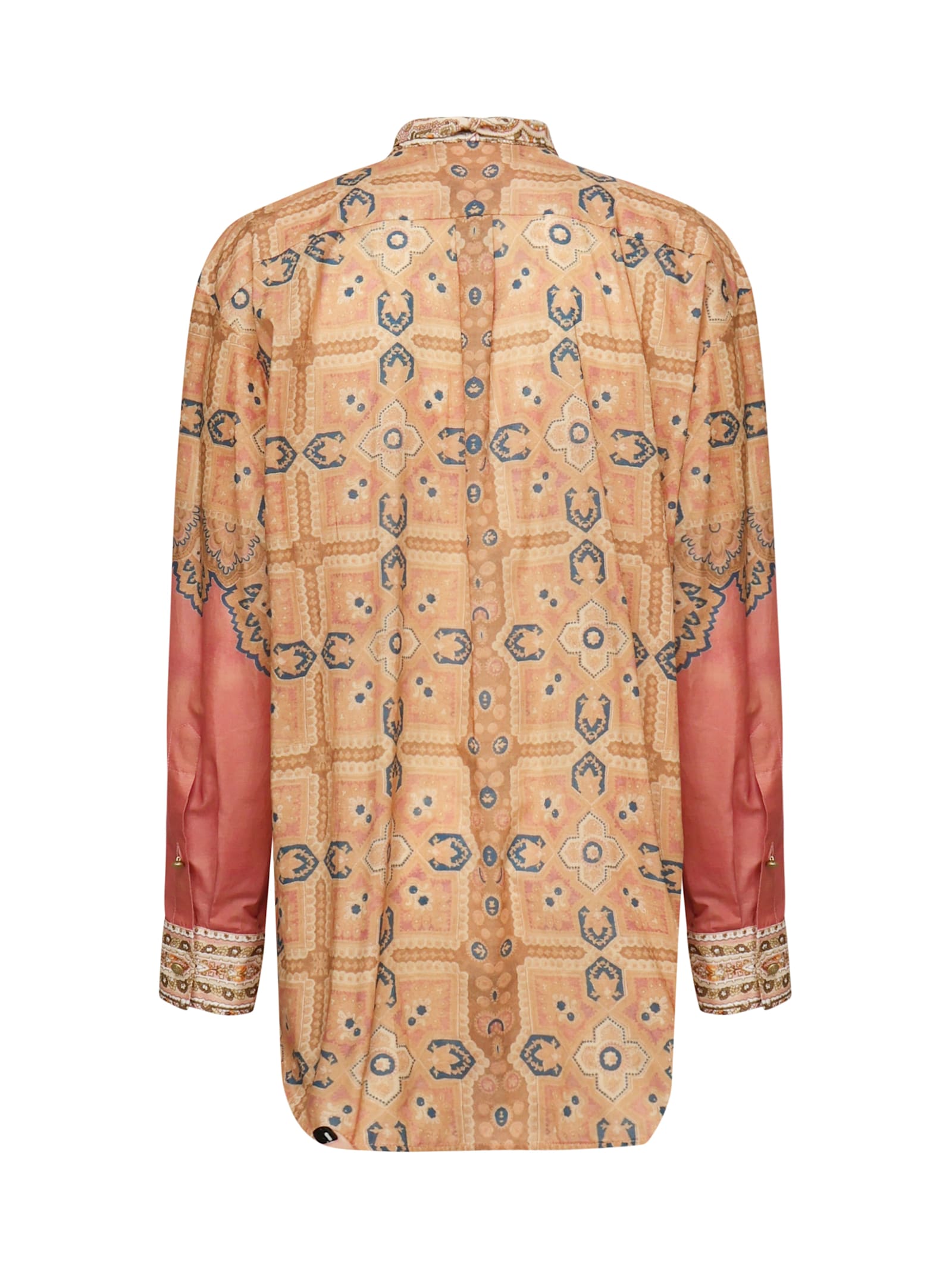 Valentino Bluse Voyage Imaginaire Aus Baumwollmusselin In Multicolour