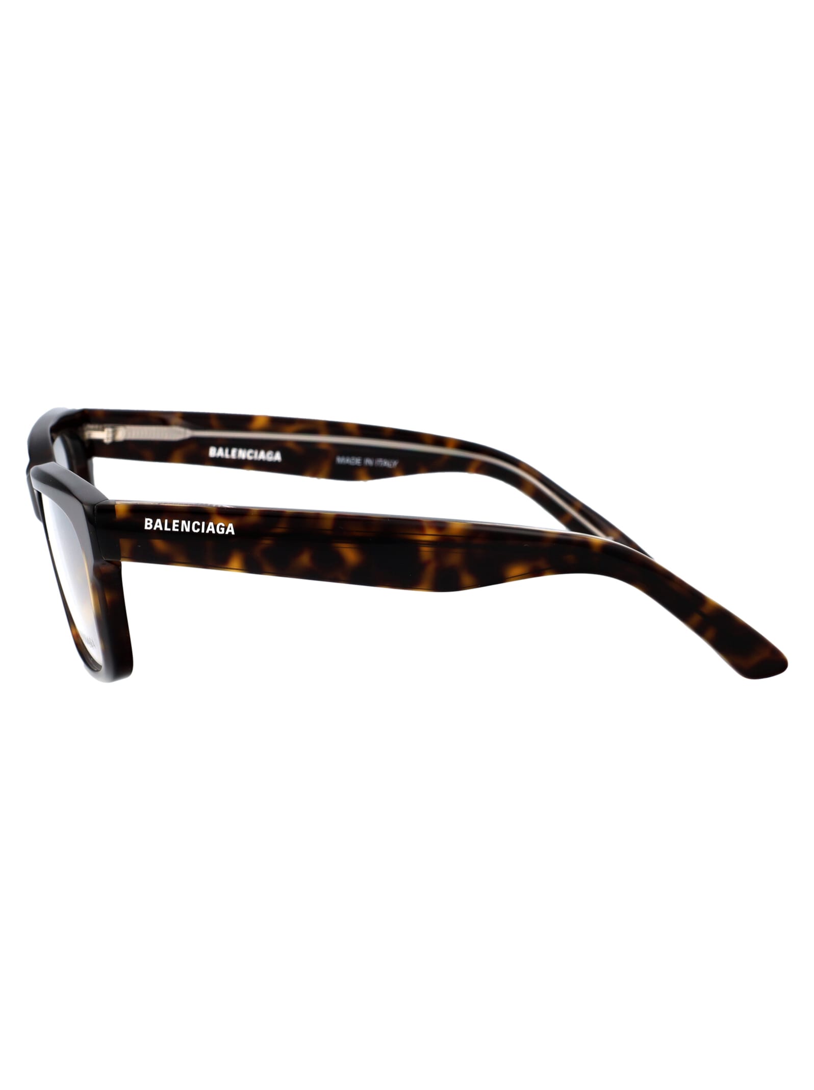 Shop Balenciaga Bb0343o Glasses In 002 Havana Havana Transparent