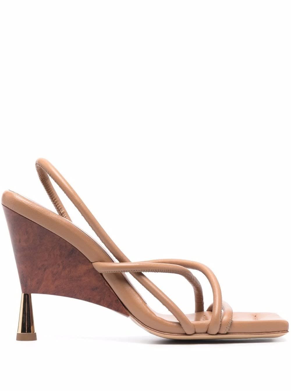 GIA COUTURE Rosie Sandals In Leather And Wedge