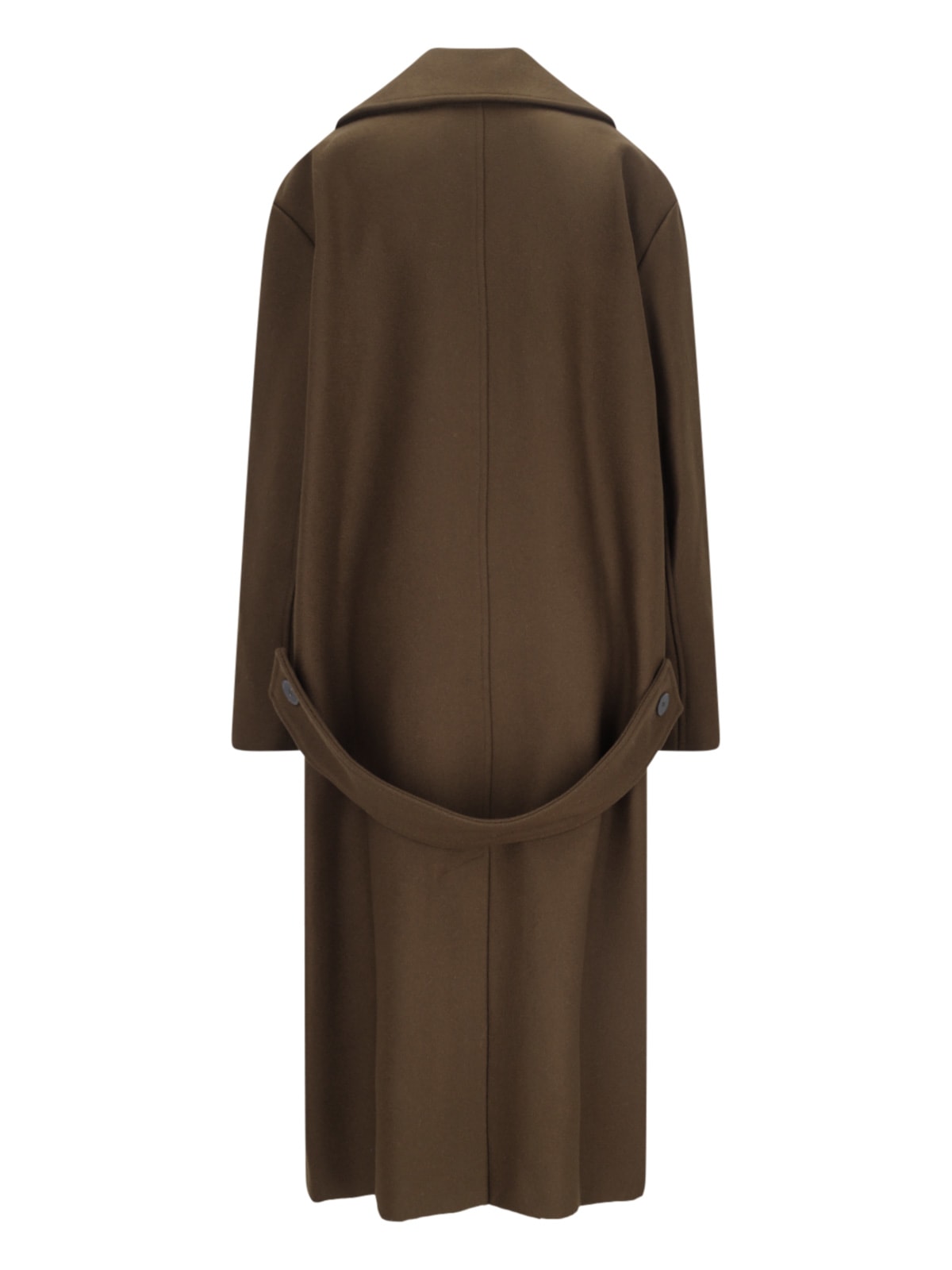 Shop Rohe Oversized Double-breasted Coat In Brown