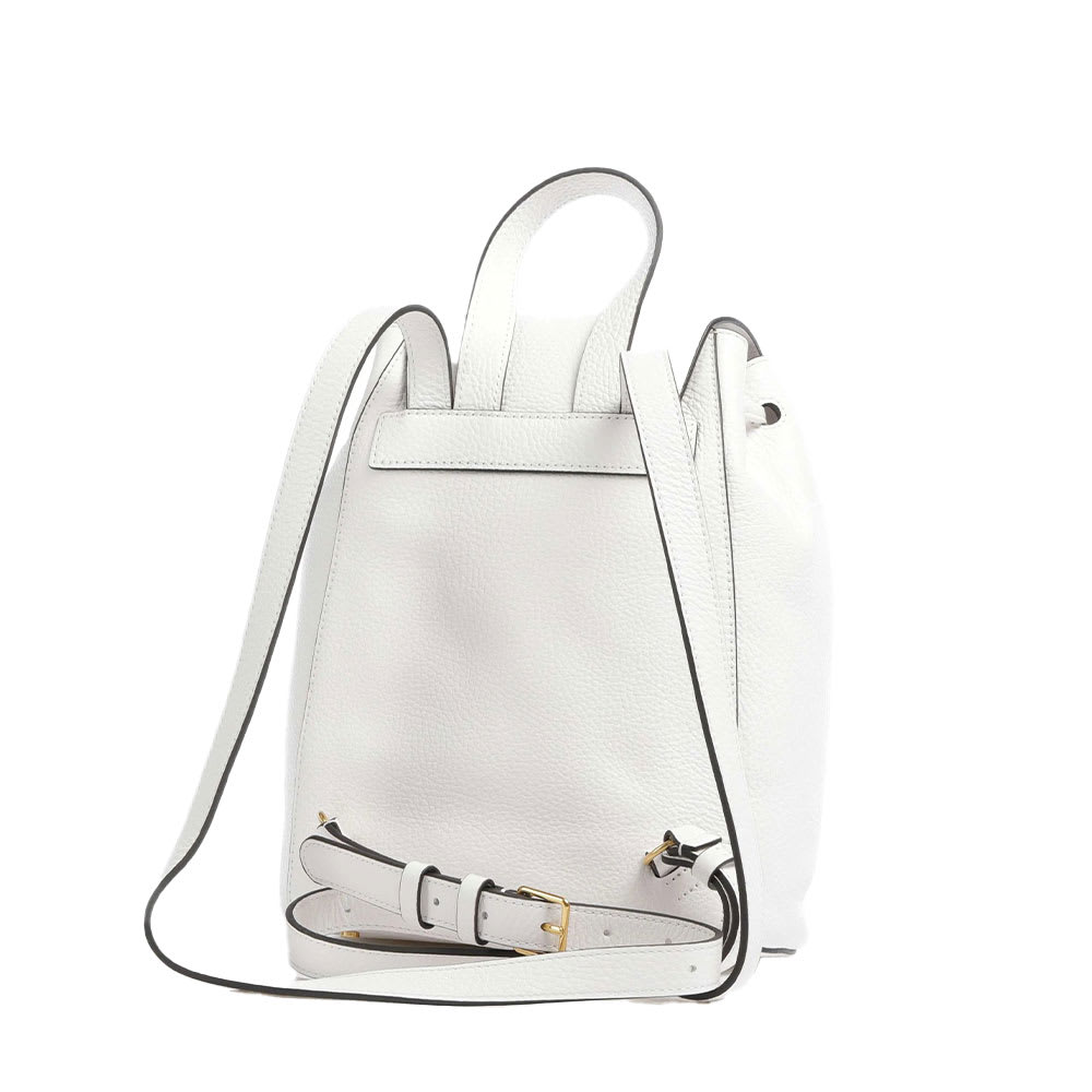 Shop Coccinelle Beat Soft Backpack In Leather In Brillant White