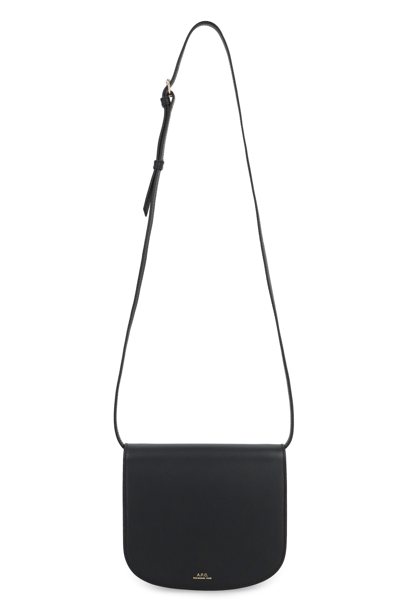 Shop Apc Dina Leather Crossbody Bag In Black