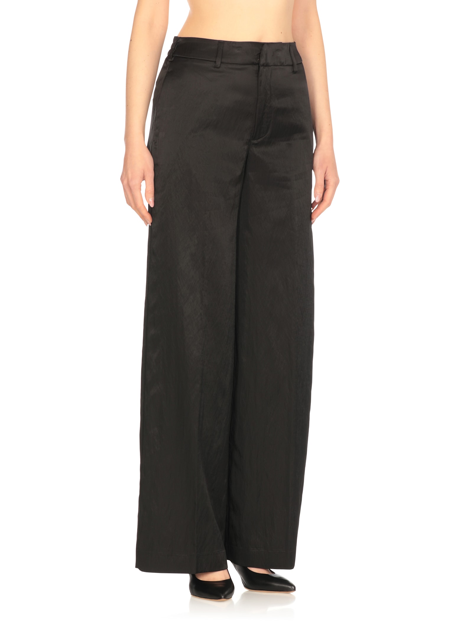 Pt Torino Viscose Pants In Gray