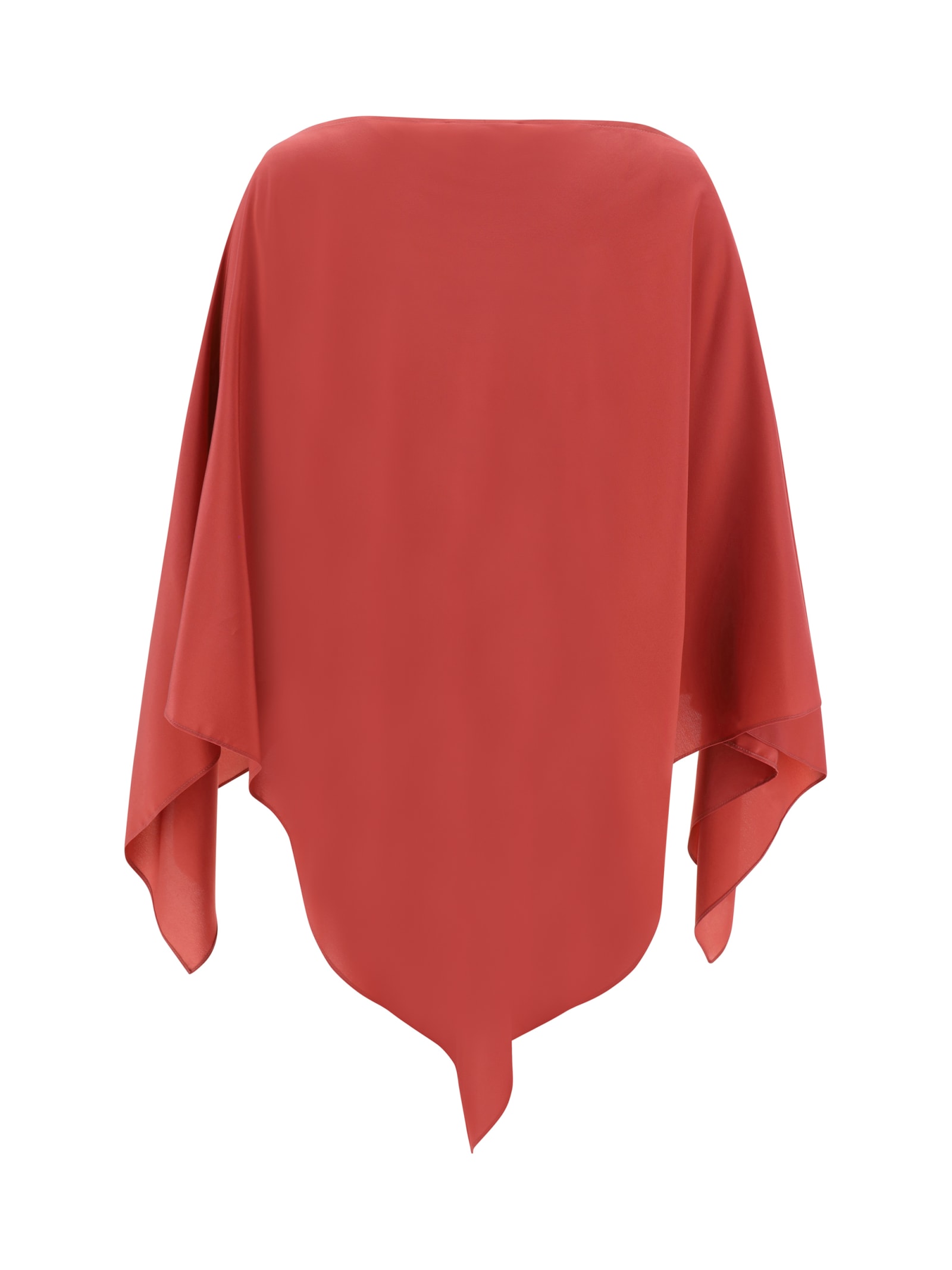 Shop Gianluca Capannolo Isabelle Poncho In Blush
