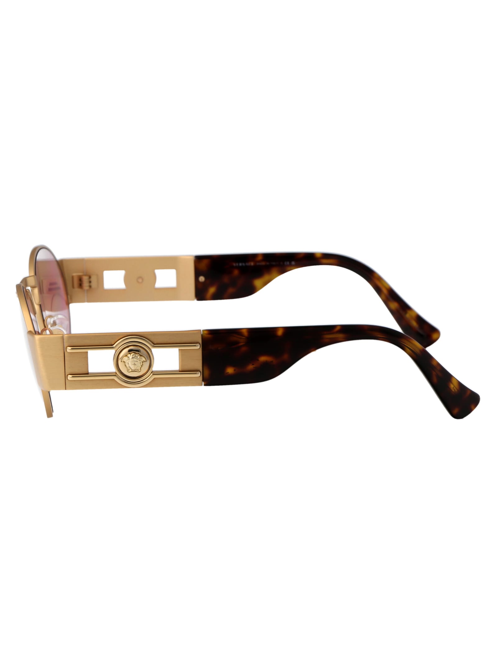 Shop Versace 0ve2264 Sunglasses In 100284 Matte Gold