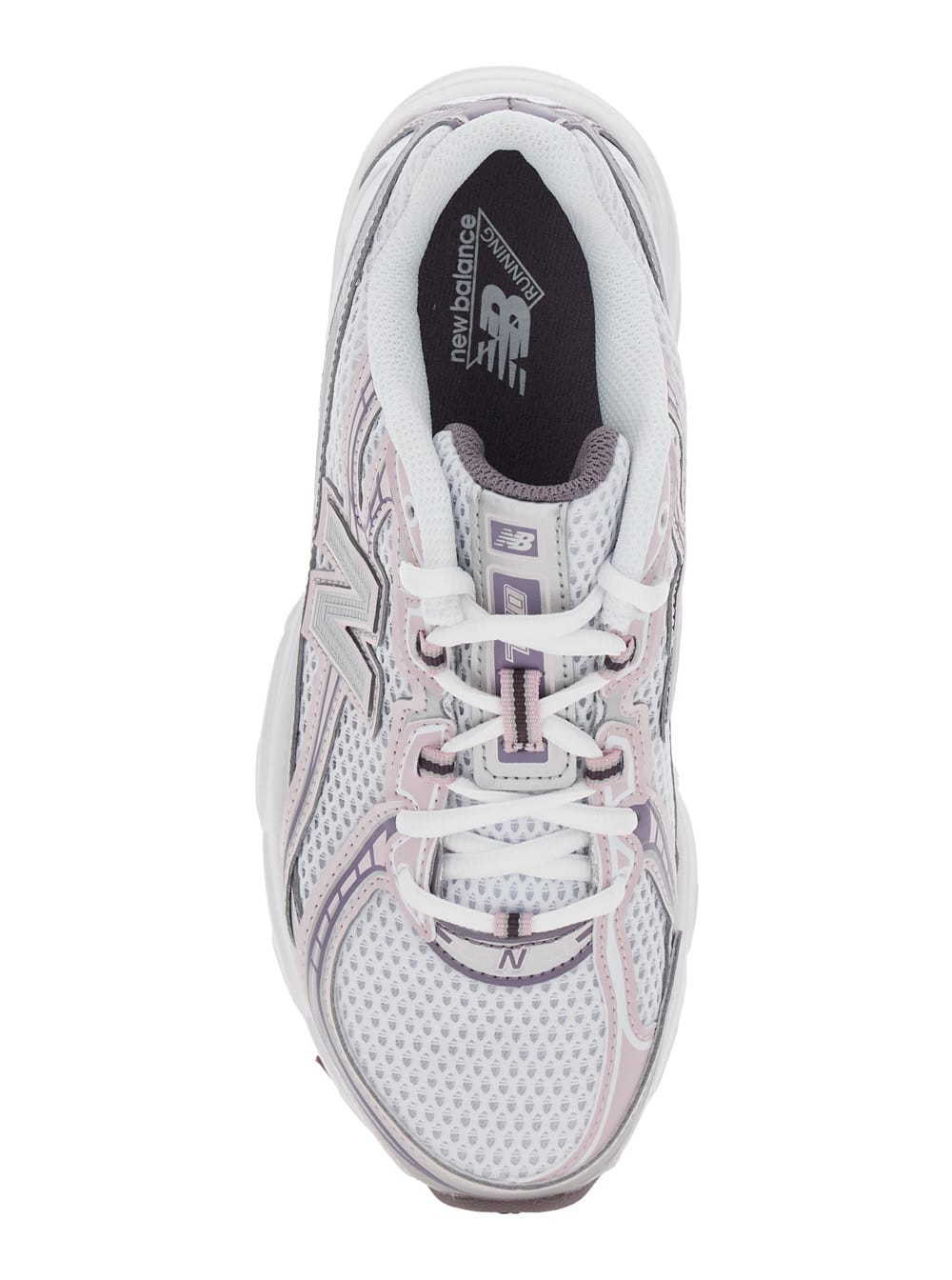 New Balance Pink Low Top Sneakers With Logo Patch On Side And Tongue And Perforated Panels