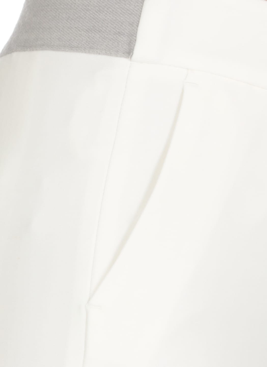Peserico Cigarette Trousers In White