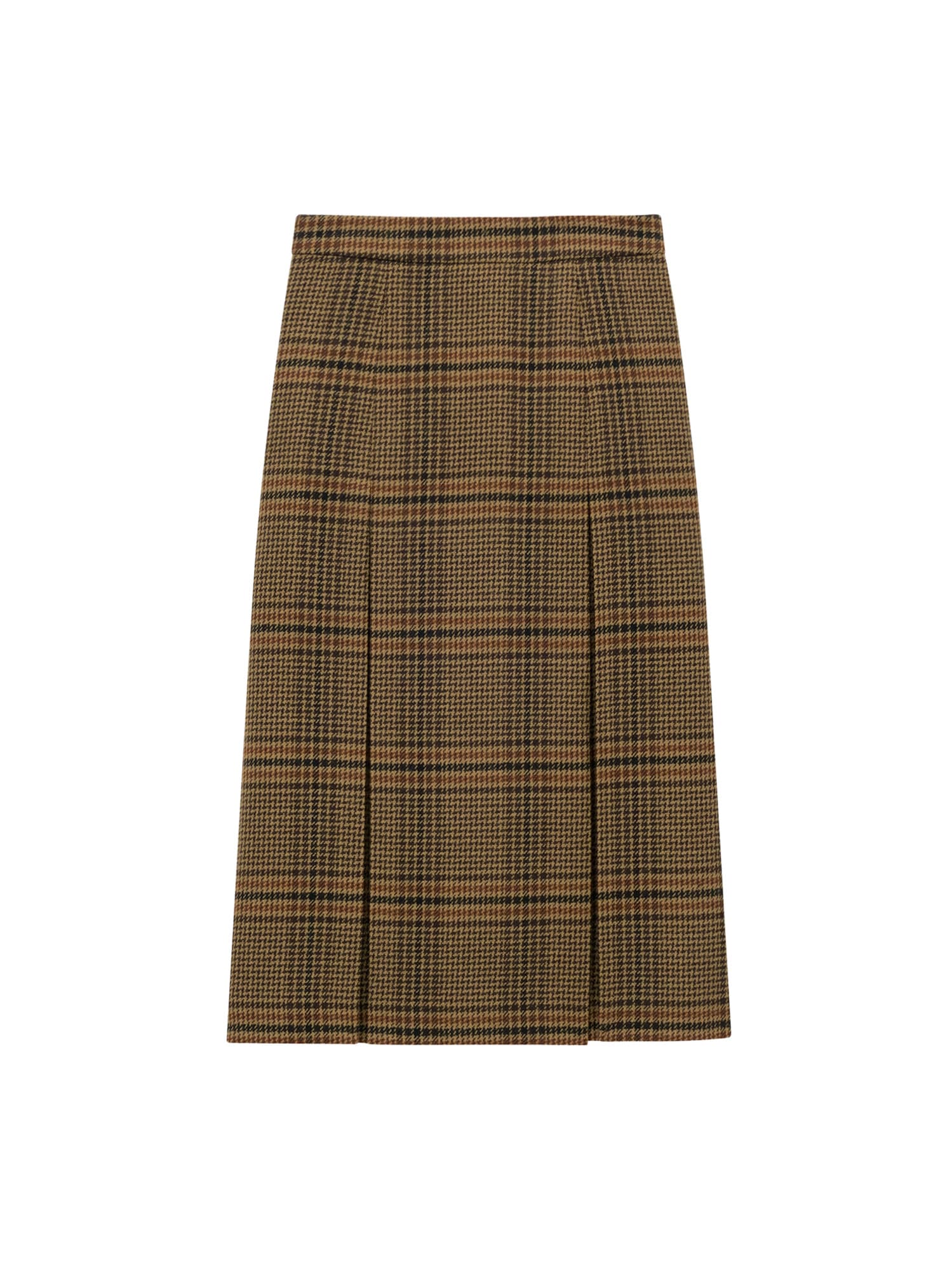 Prince Of Wales Certified Virgin Wool Skirt