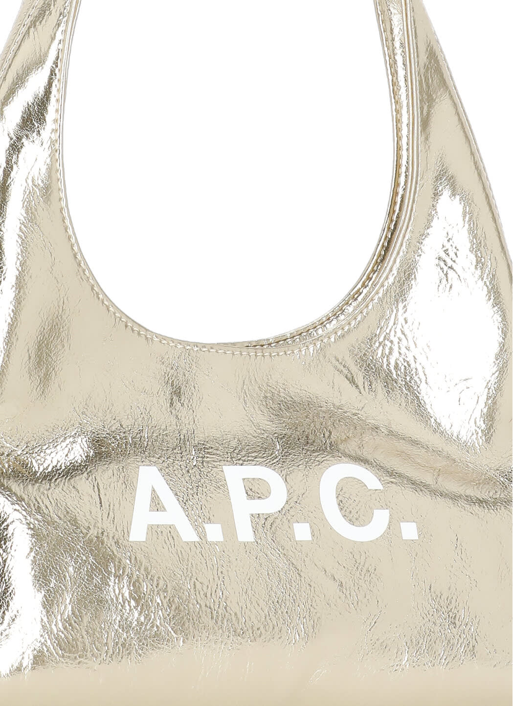 Apc Baby Ninon Metallic Shoulder Bag In Gold