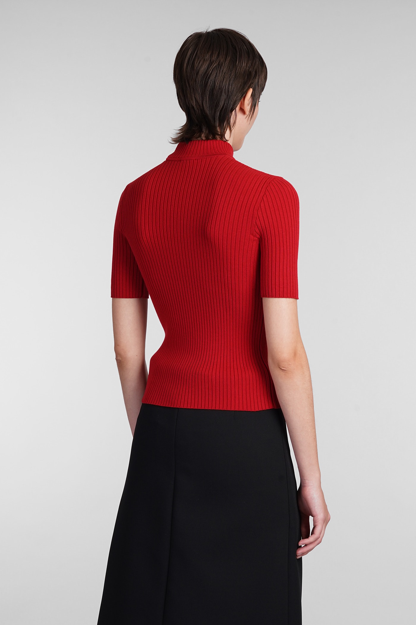 COURRÈGES KNITWEAR IN RED VISCOSE 