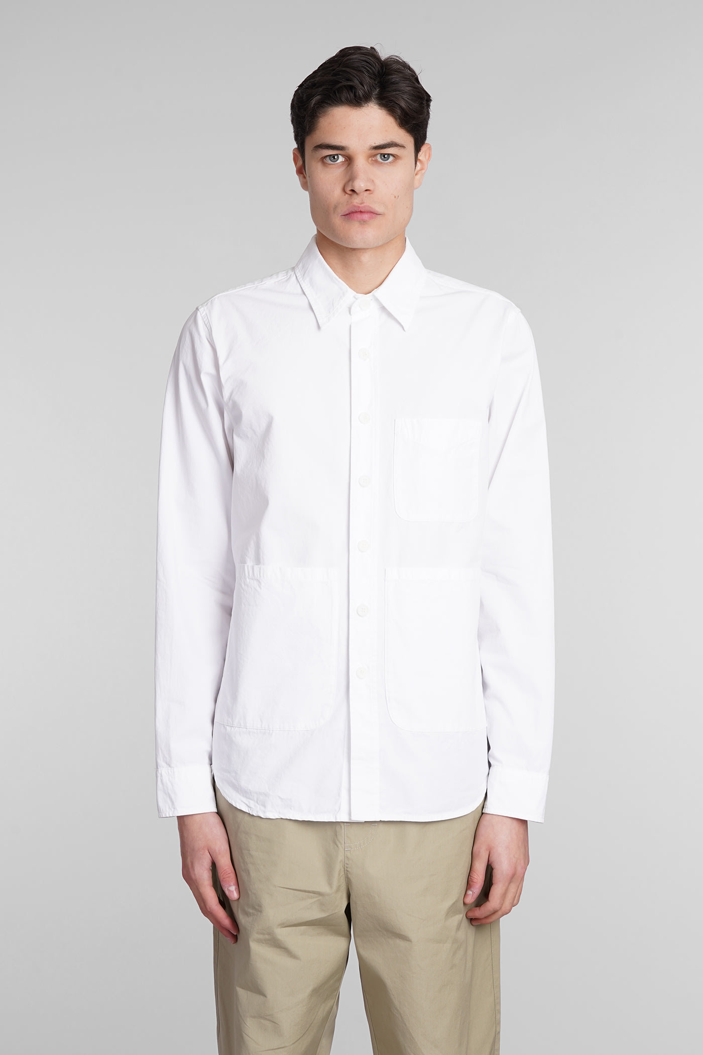 Camicia Ut Shirt In White Cotton