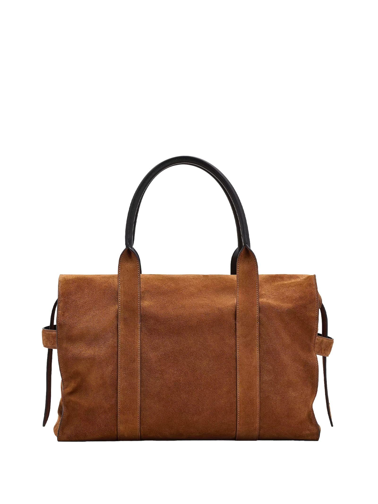 Marc Jacobs The Dakota Belted Suede Tote Bag In Brown