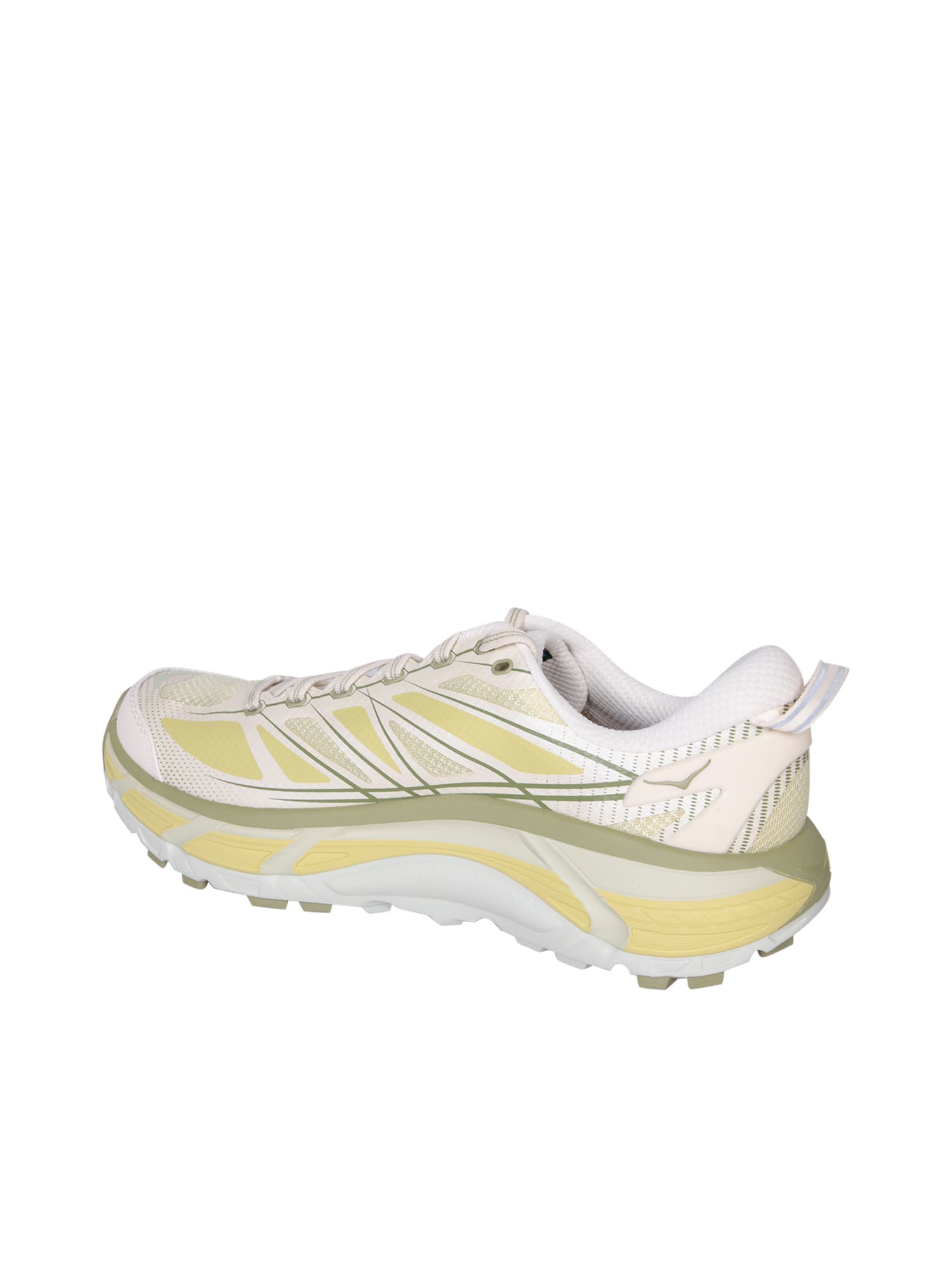 Shop Hoka One One Mafate Speed2 Sneakers In White And Yellow