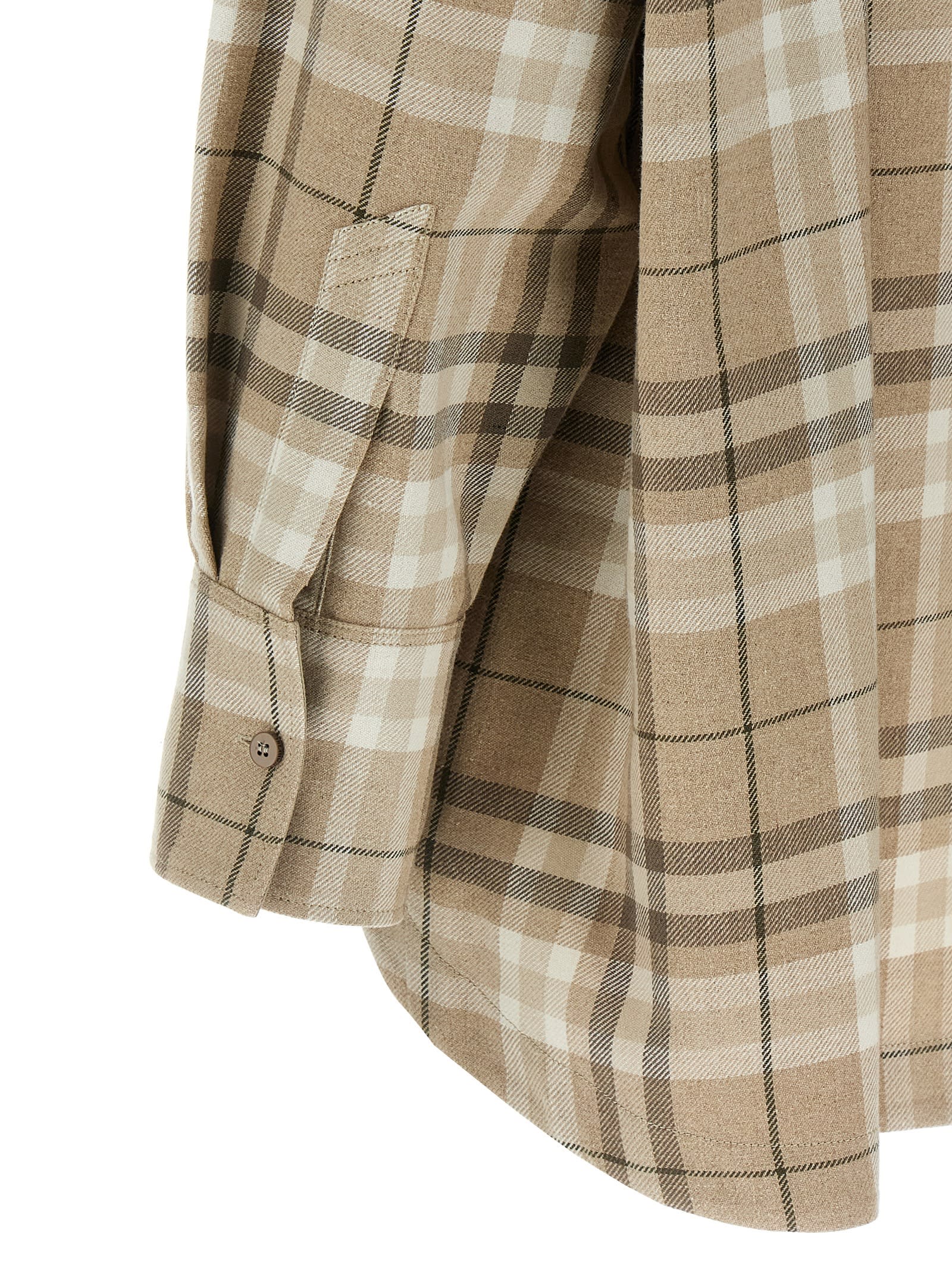 Attico Eliza Shirt In Beige