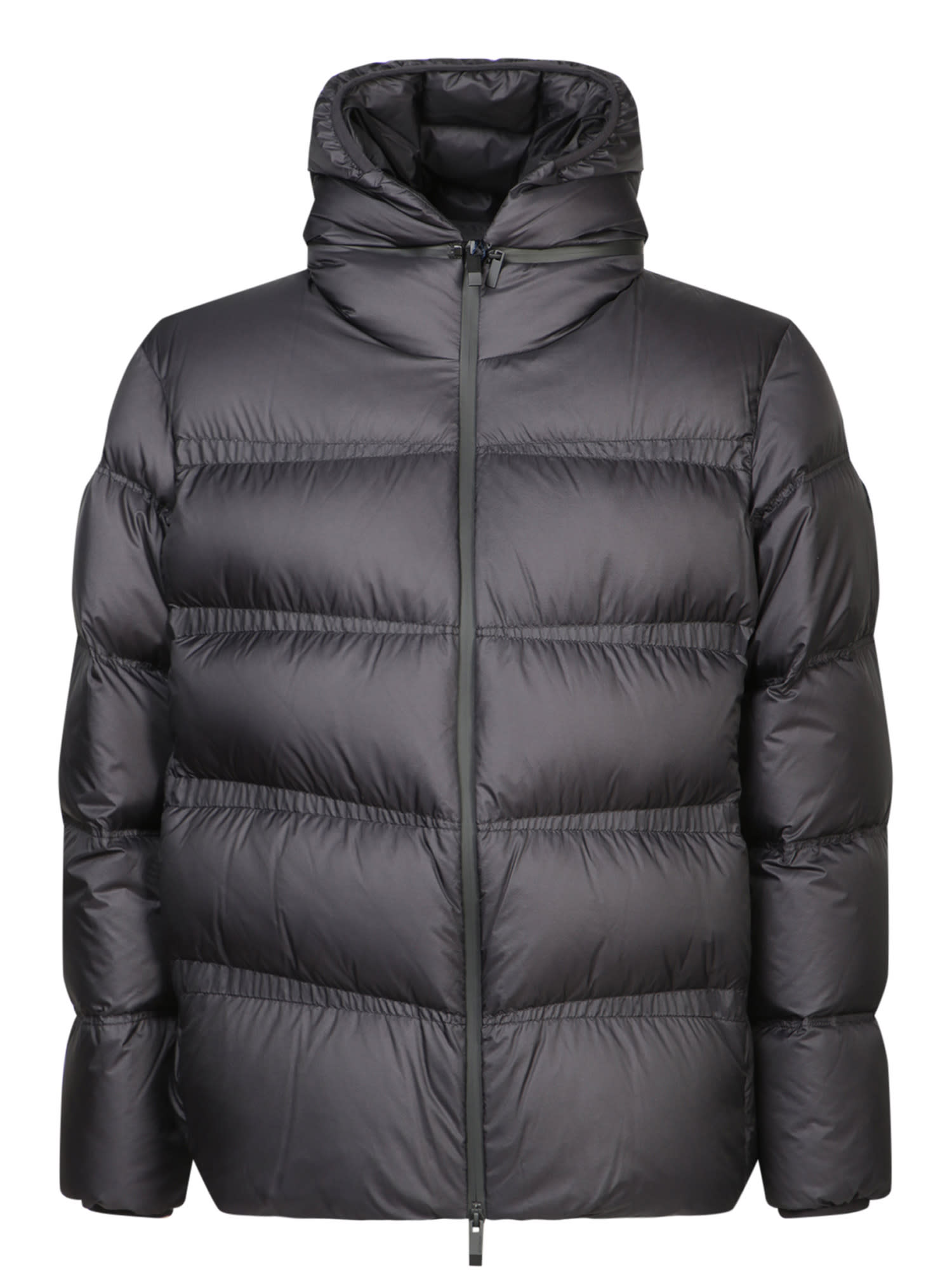 Shop Moncler Masac Black Down Jacket