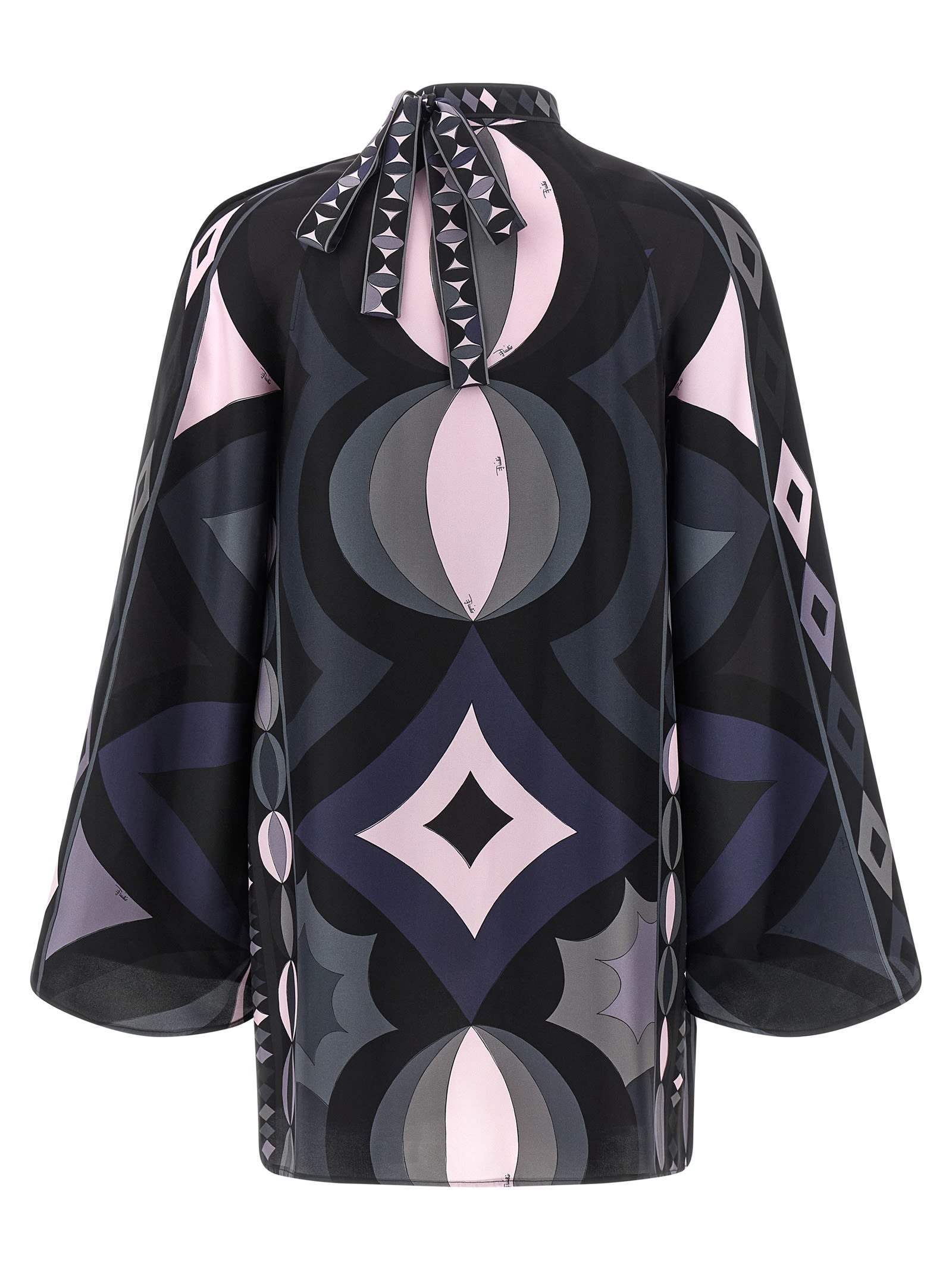 Pucci Patterned Dress Dresses Multicolor In Multi
