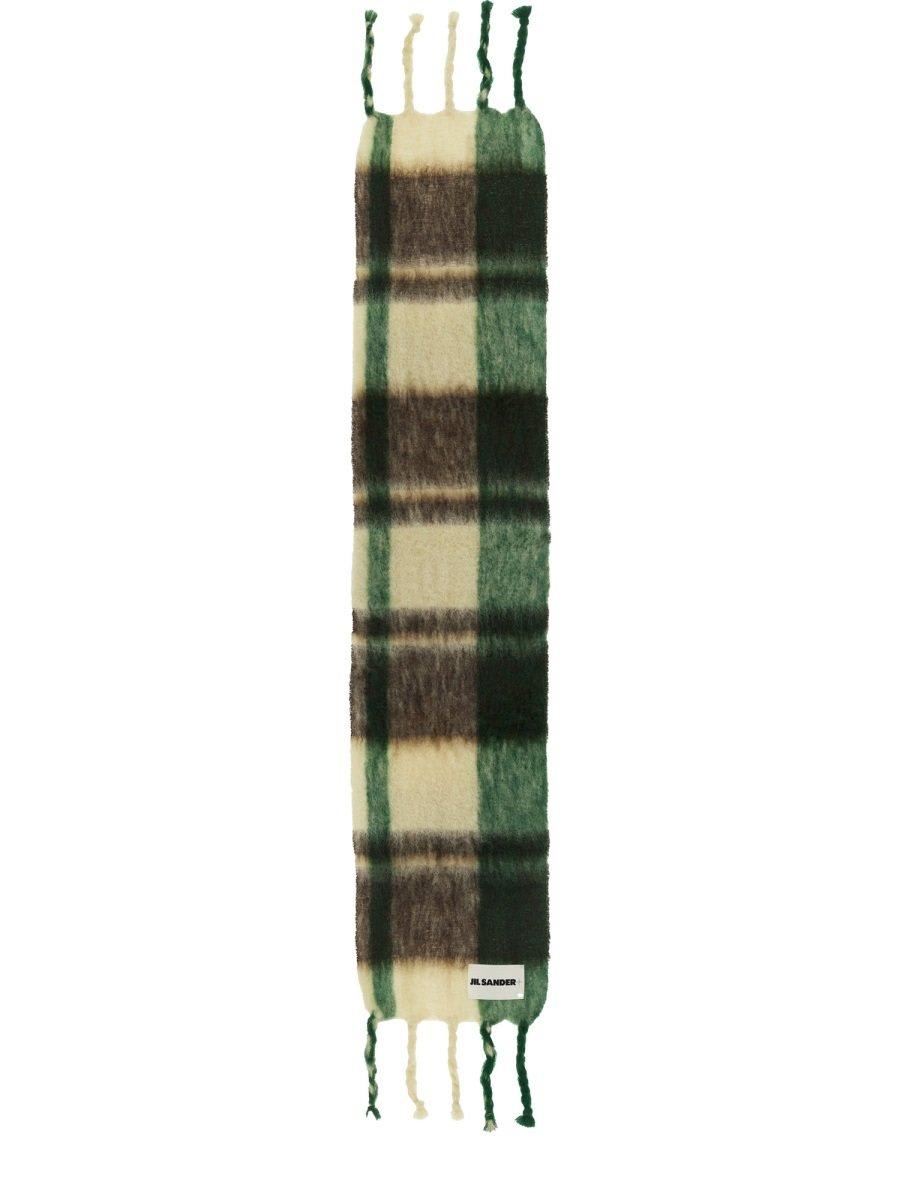 Shop Jil Sander + Printed Scarf In Multicolour