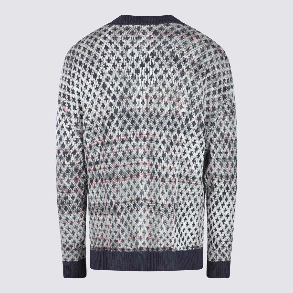Vivienne Westwood Crew Neck Sweater With Ribbed Cuffs And Hem In Multi