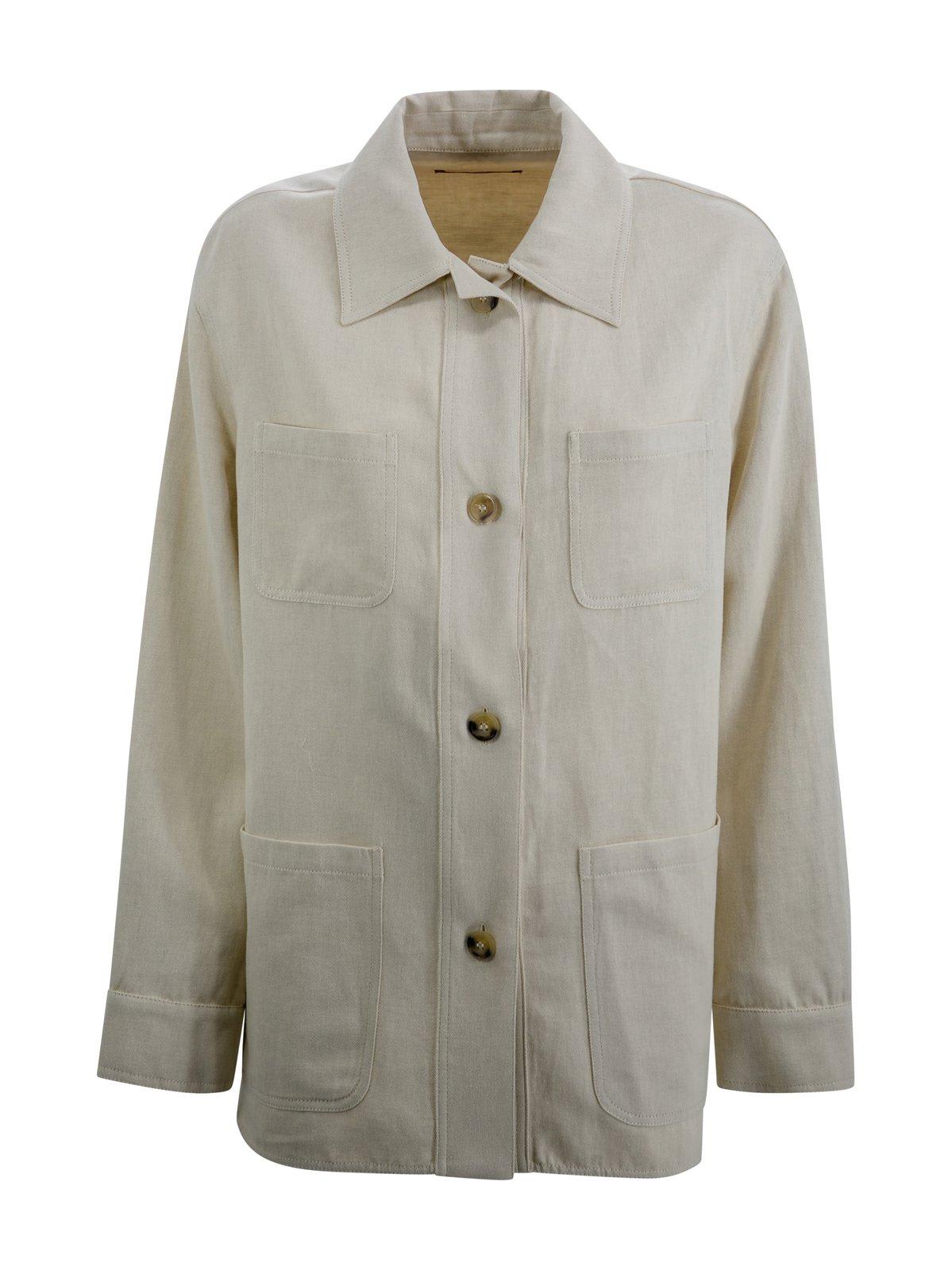 MAX MARA BUTTONED LONG-SLEEVED JACKET MAX MARA STUDIO