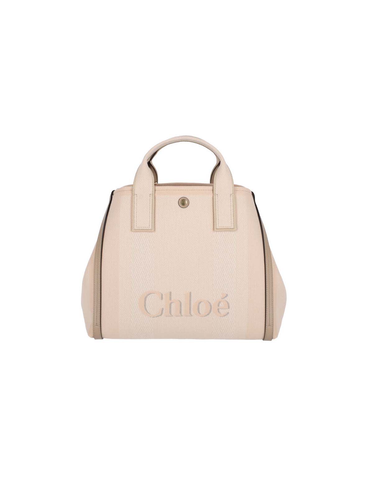 Chloé Carry Tote Bag In White