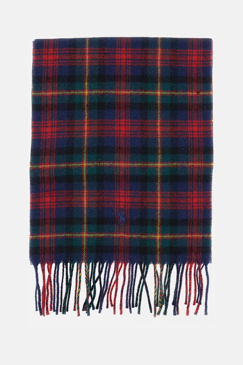 Polo Ralph Lauren Check Wool Scarf In Red