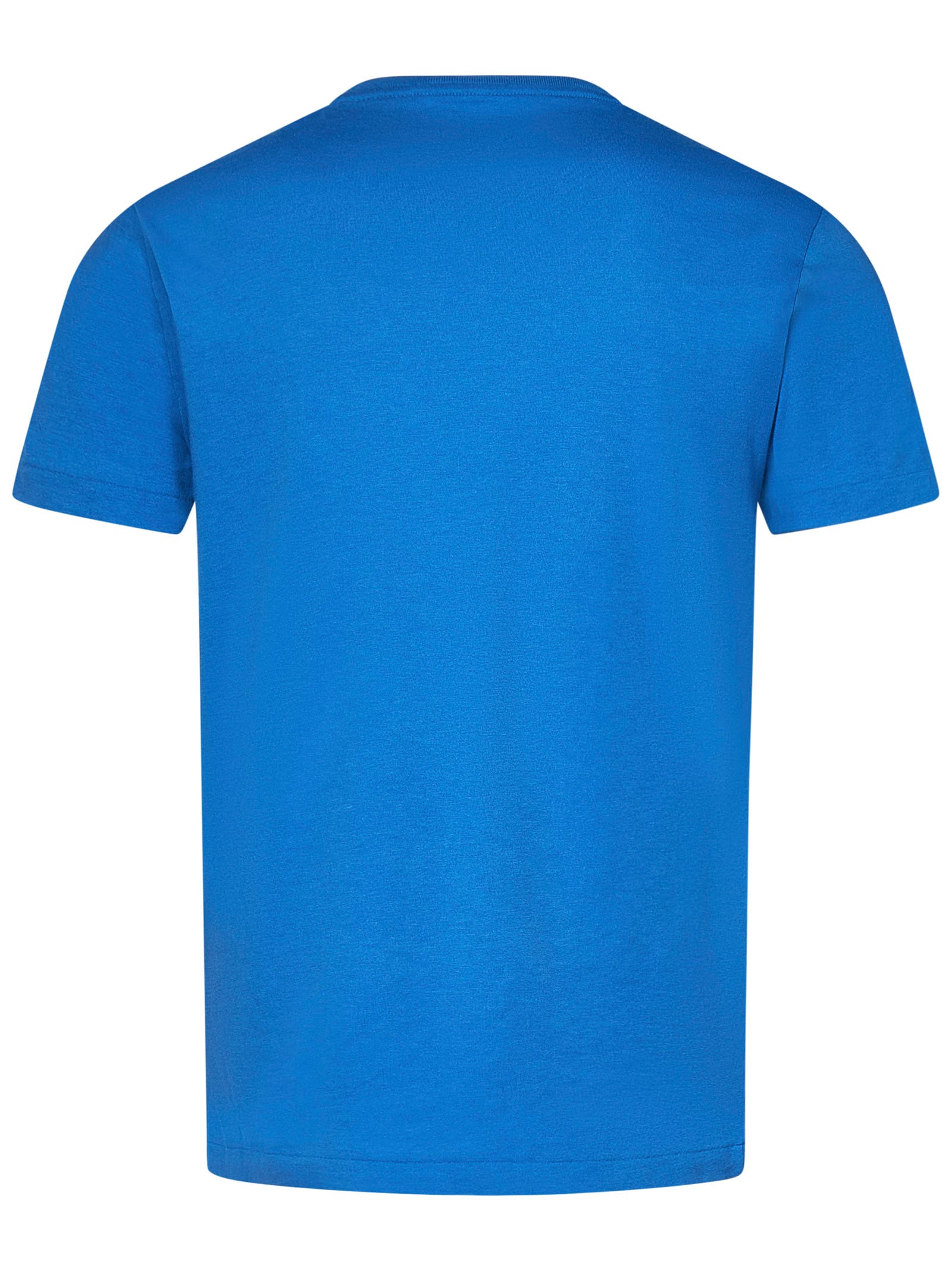 Polo Ralph Lauren Logo Embroidered Crewneck T-shirt In Blue