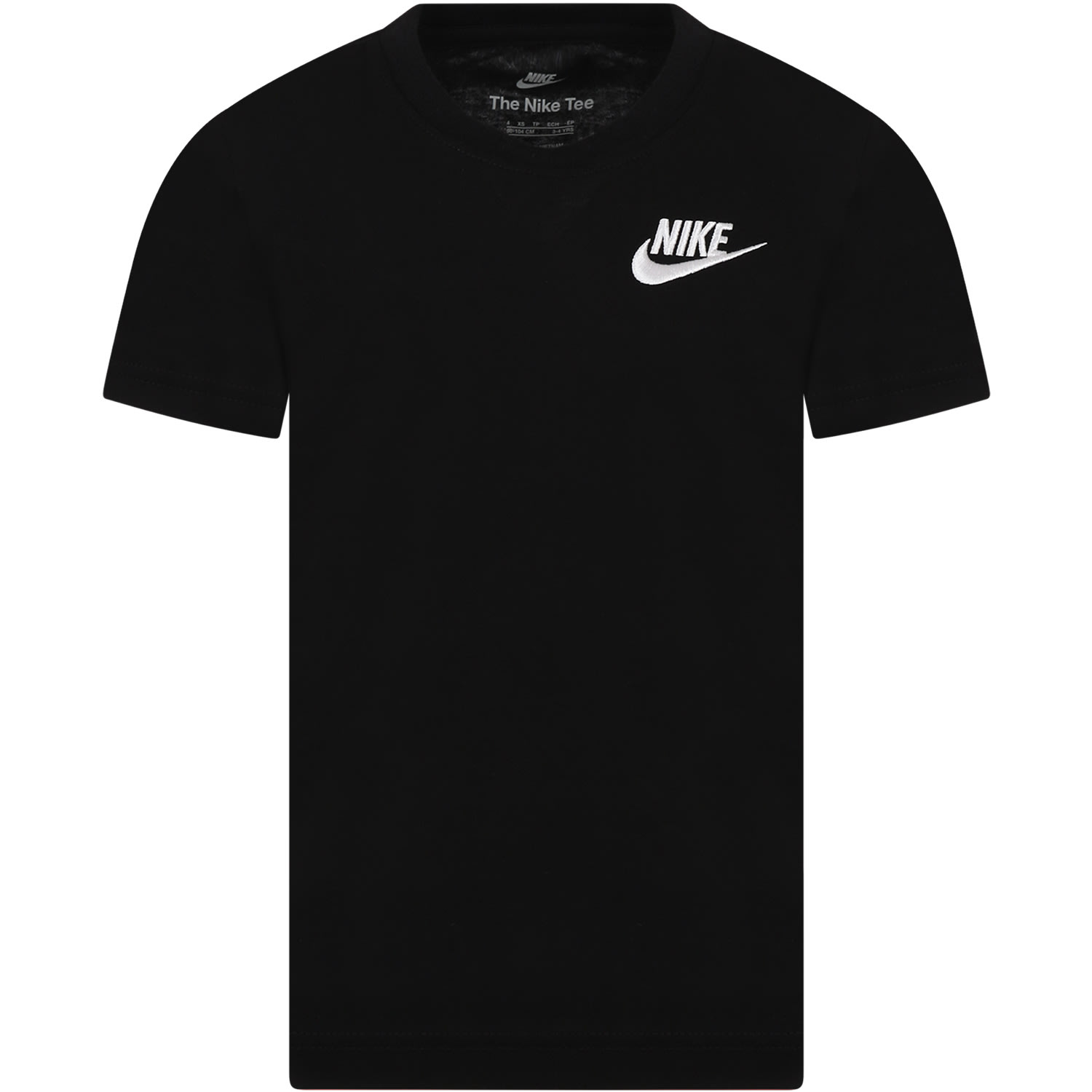 Nike Black T-shirt For Kids With Logo In Black
