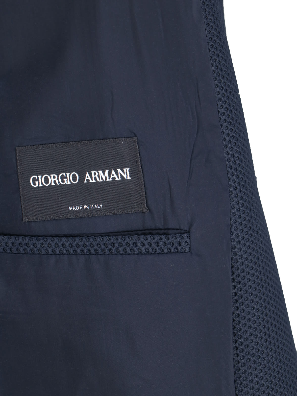 Shop Giorgio Armani Single-breasted Blazer In Blue