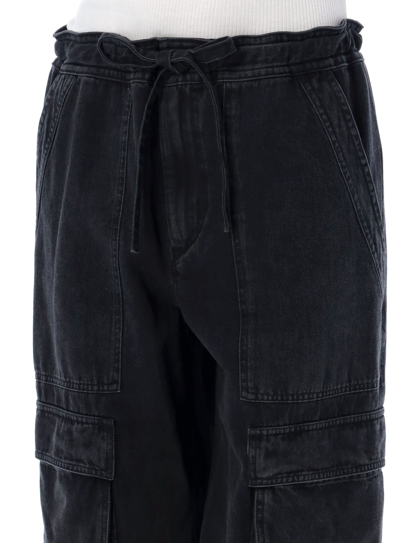 Shop Marant Etoile Ivy Cargo Pants In Black