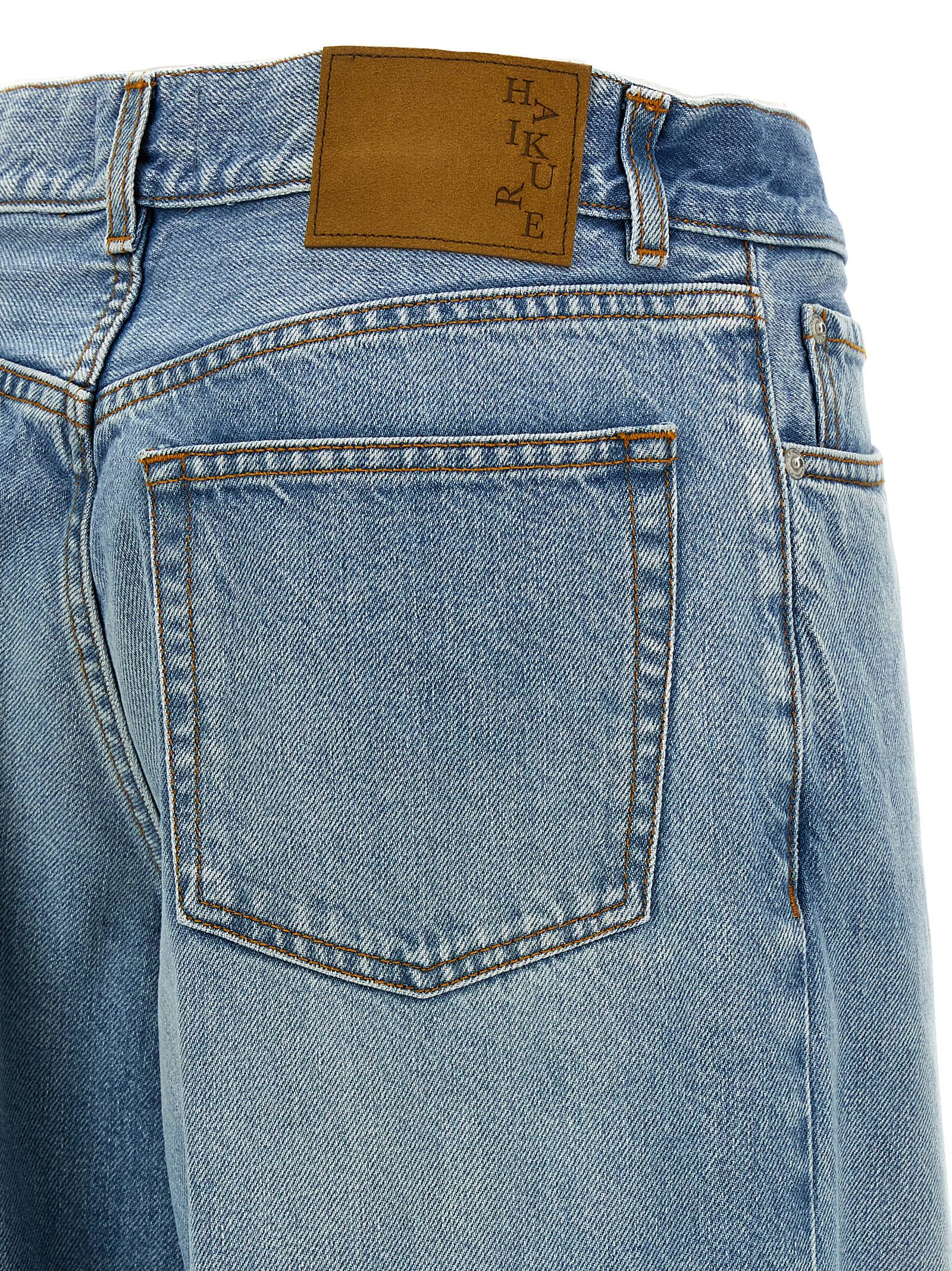 Haikure Candy Pleated Boyfriend Jeans In Blue