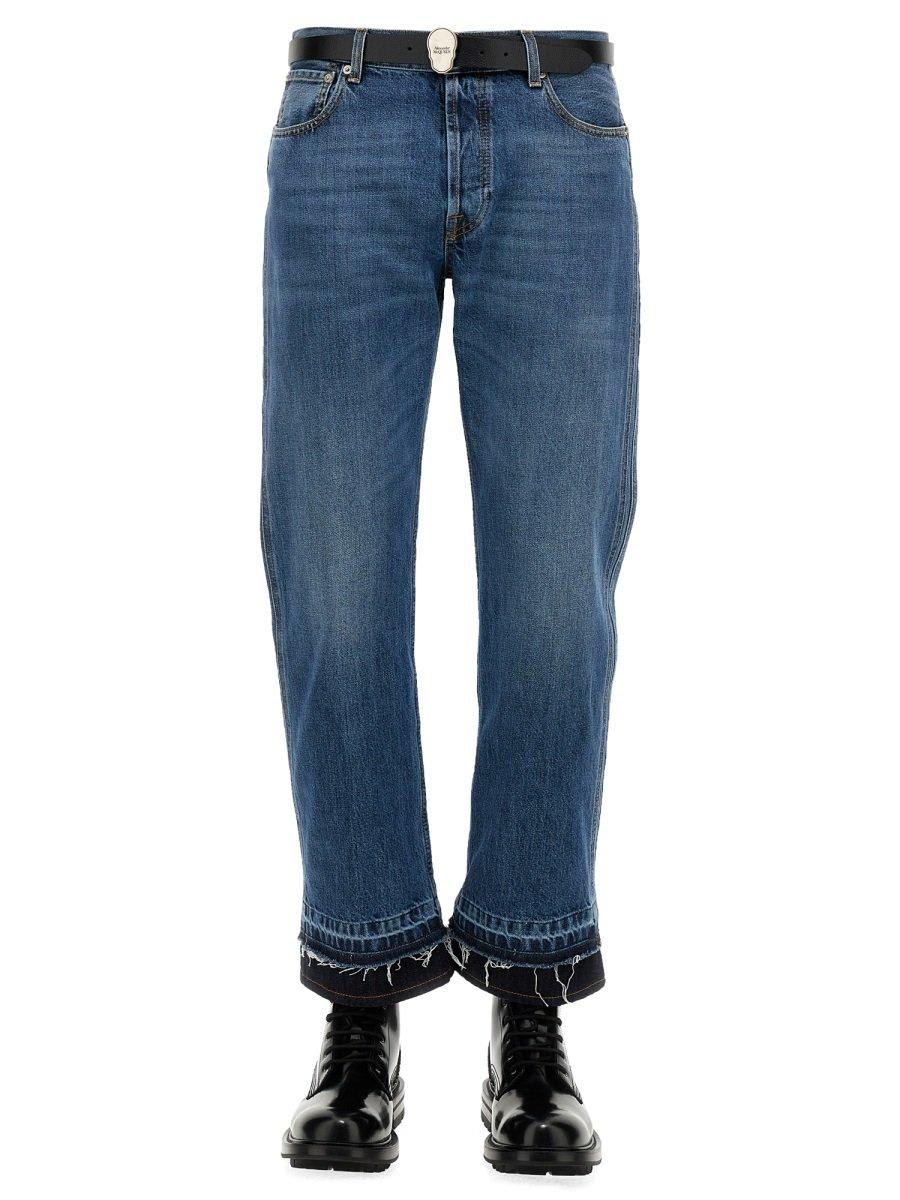 Alexander McQueen Mid-rise Straight-leg Jeans